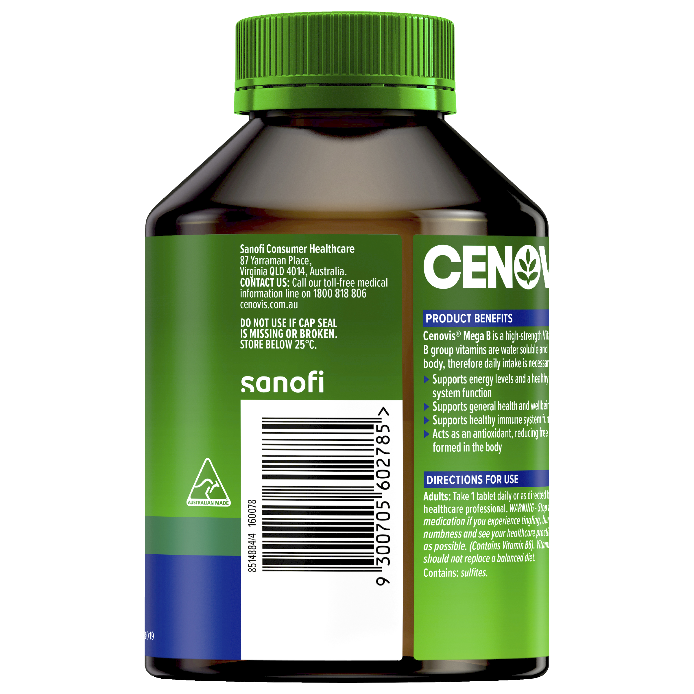CENOVIS MEGA B 200 TABLETS - Image 2