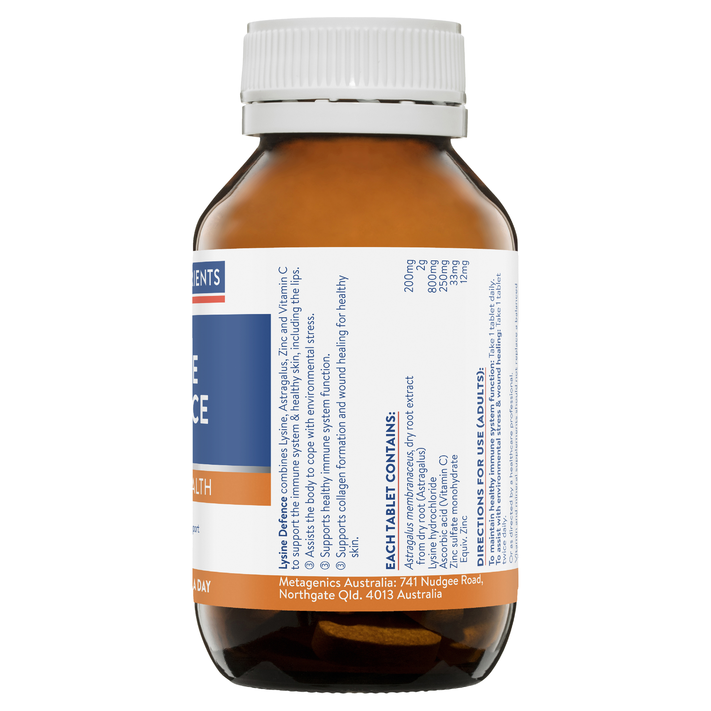 ETHICAL NUTRIENTS LYSINE DEFENCE 60 TABLETS - Image 2