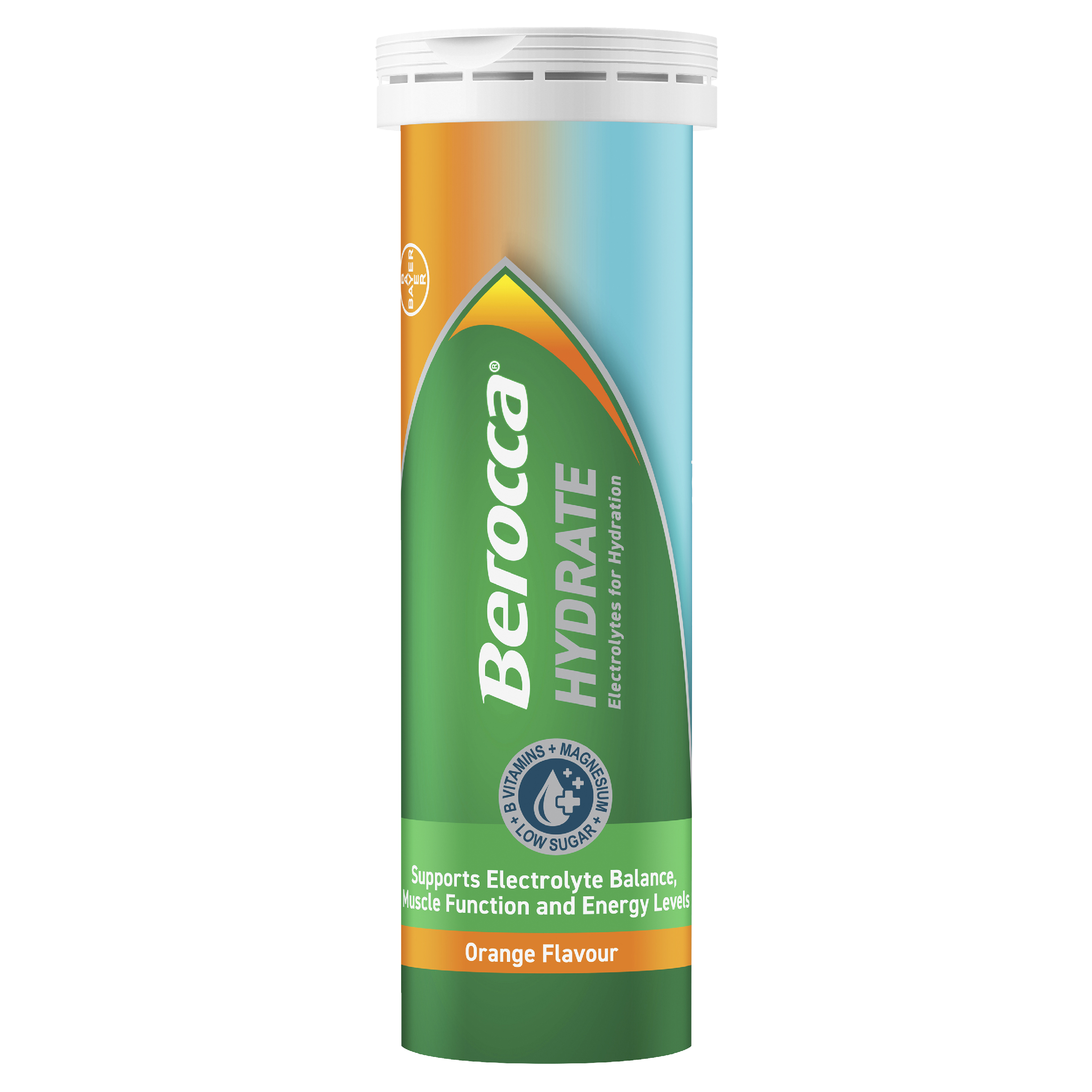 BEROCCA HYDRATE EFFERVESCENT ORANGE 20 TABLETS - Image 8