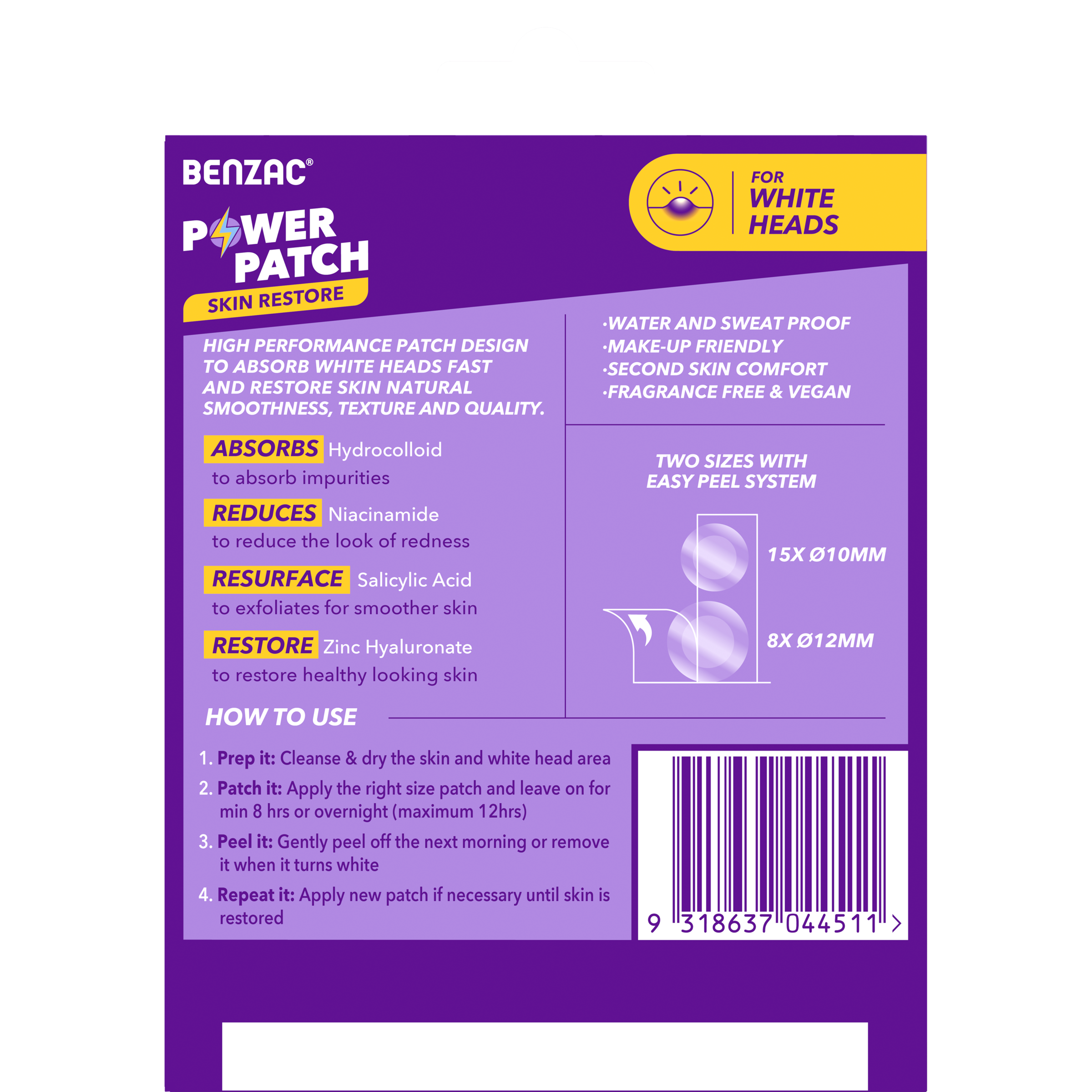 BENZAC POWER PATCHES SKIN RESTORE 23 PACK - Image 2