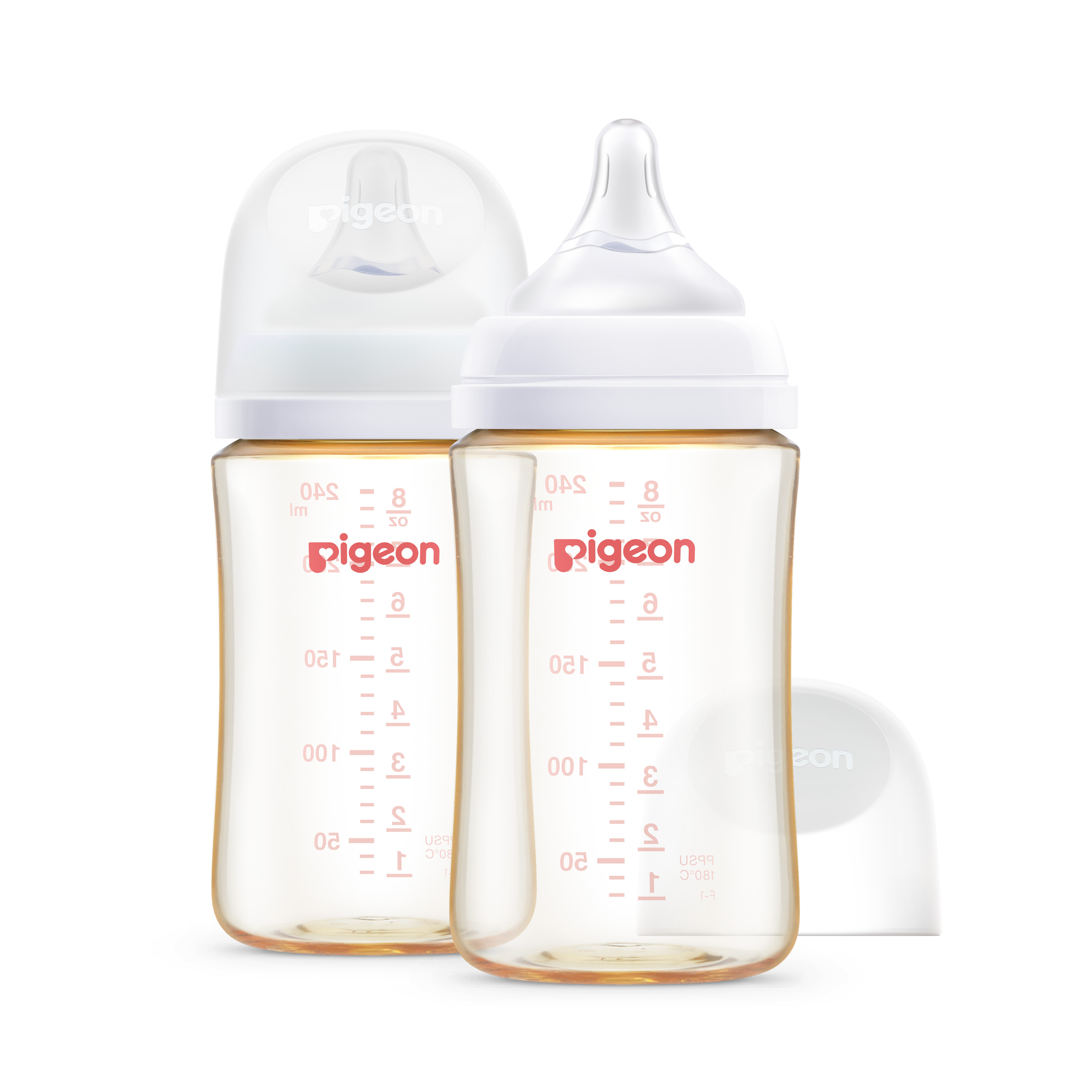 PIGEON BOTTLE SOFT TOUCH III WIDE NECK 3+ MONTHS PPSU 240ML 2 PACK - Image 3