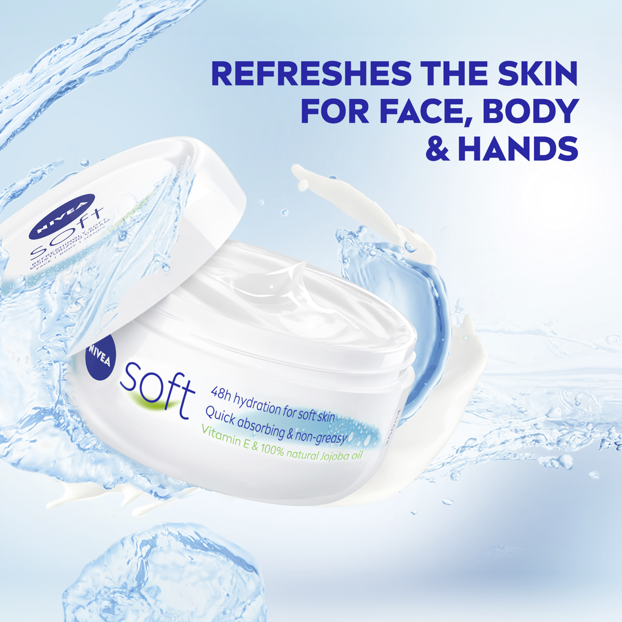 NIVEA SOFT MOISTURISING CREAM 200ML - Image 4
