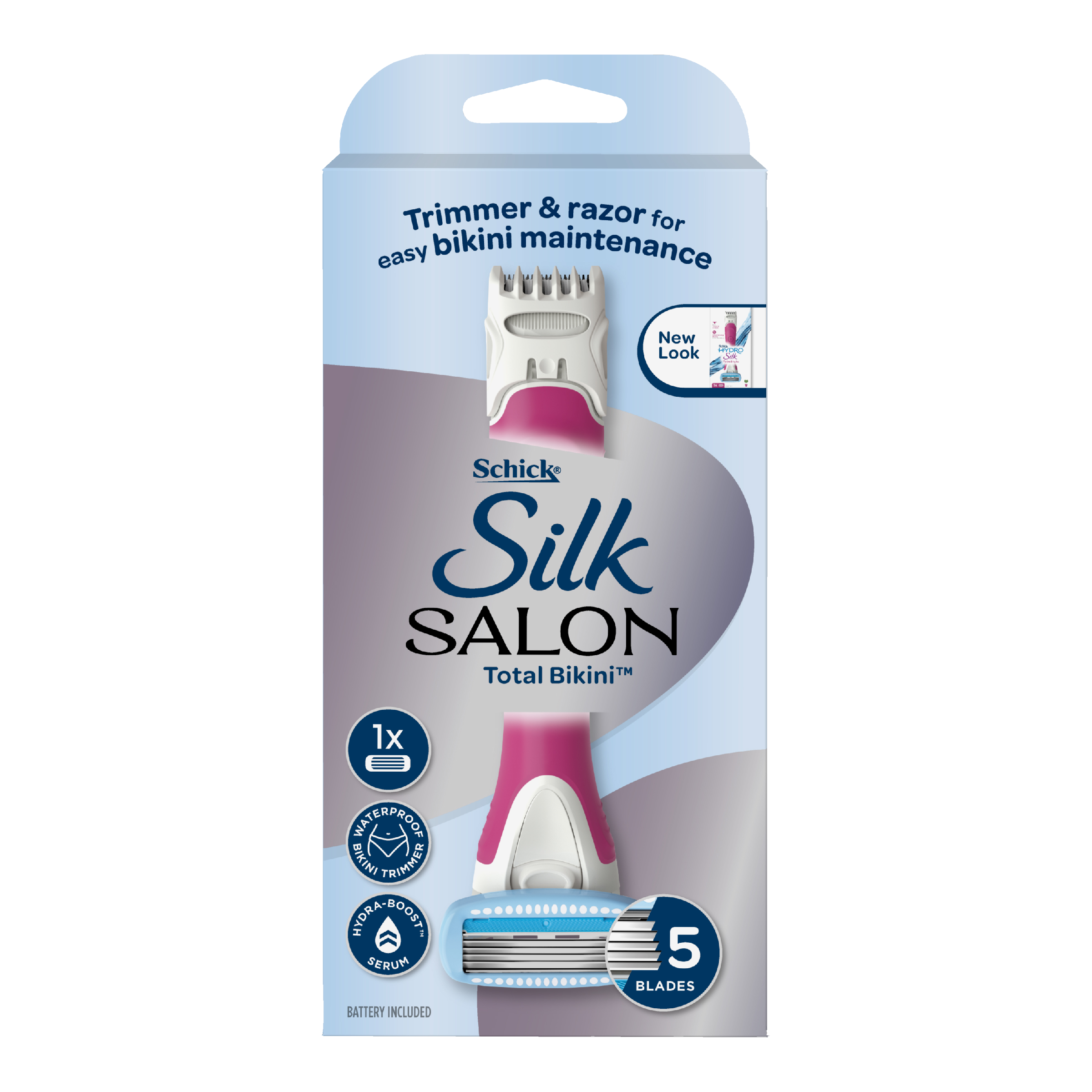 SCHICK HYDRO SILK TRIMSTYLE RAZOR + 1 BLADES - Image 2