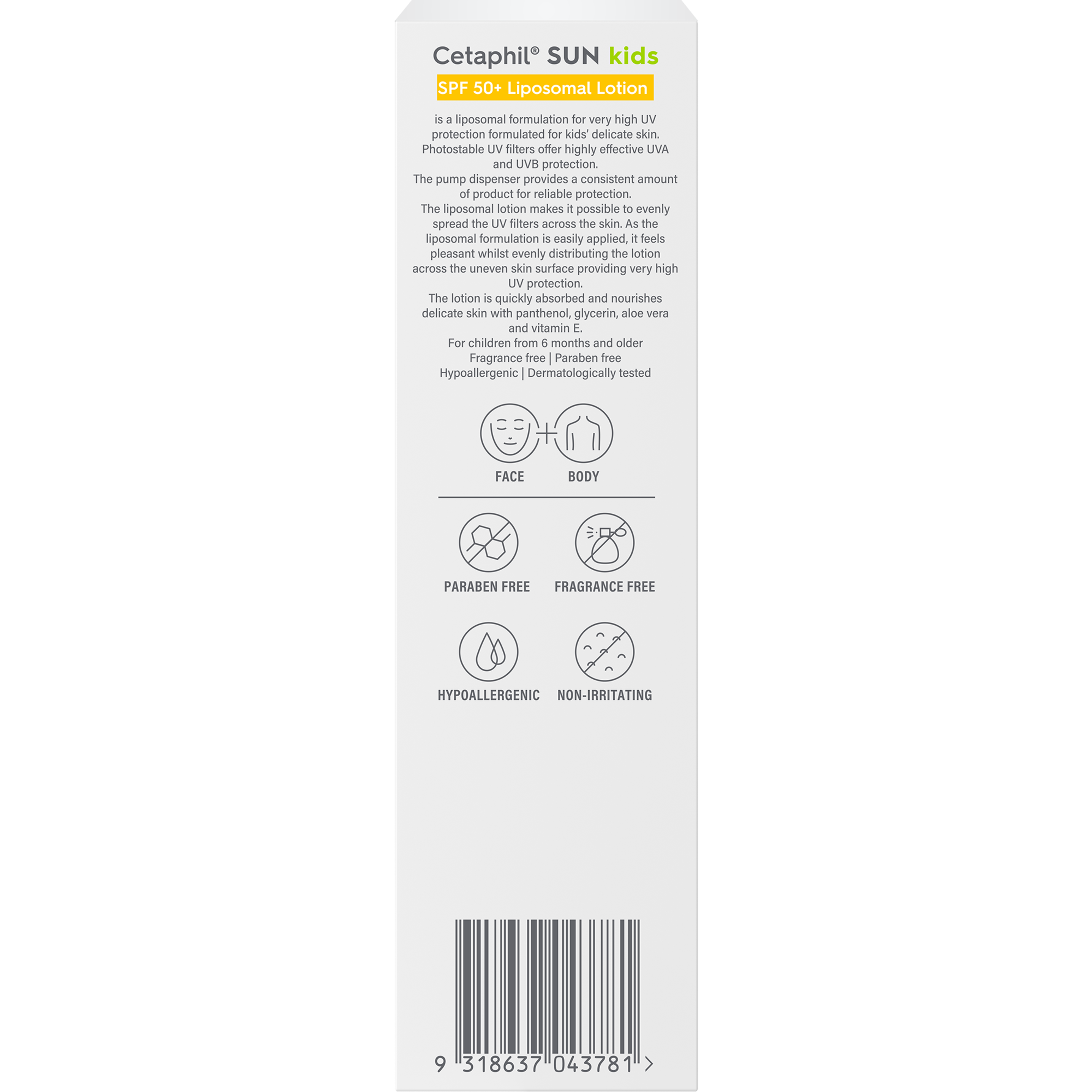 CETAPHIL KIDS SUNSCREEN LOTION SPF50+ 150ML - Image 4
