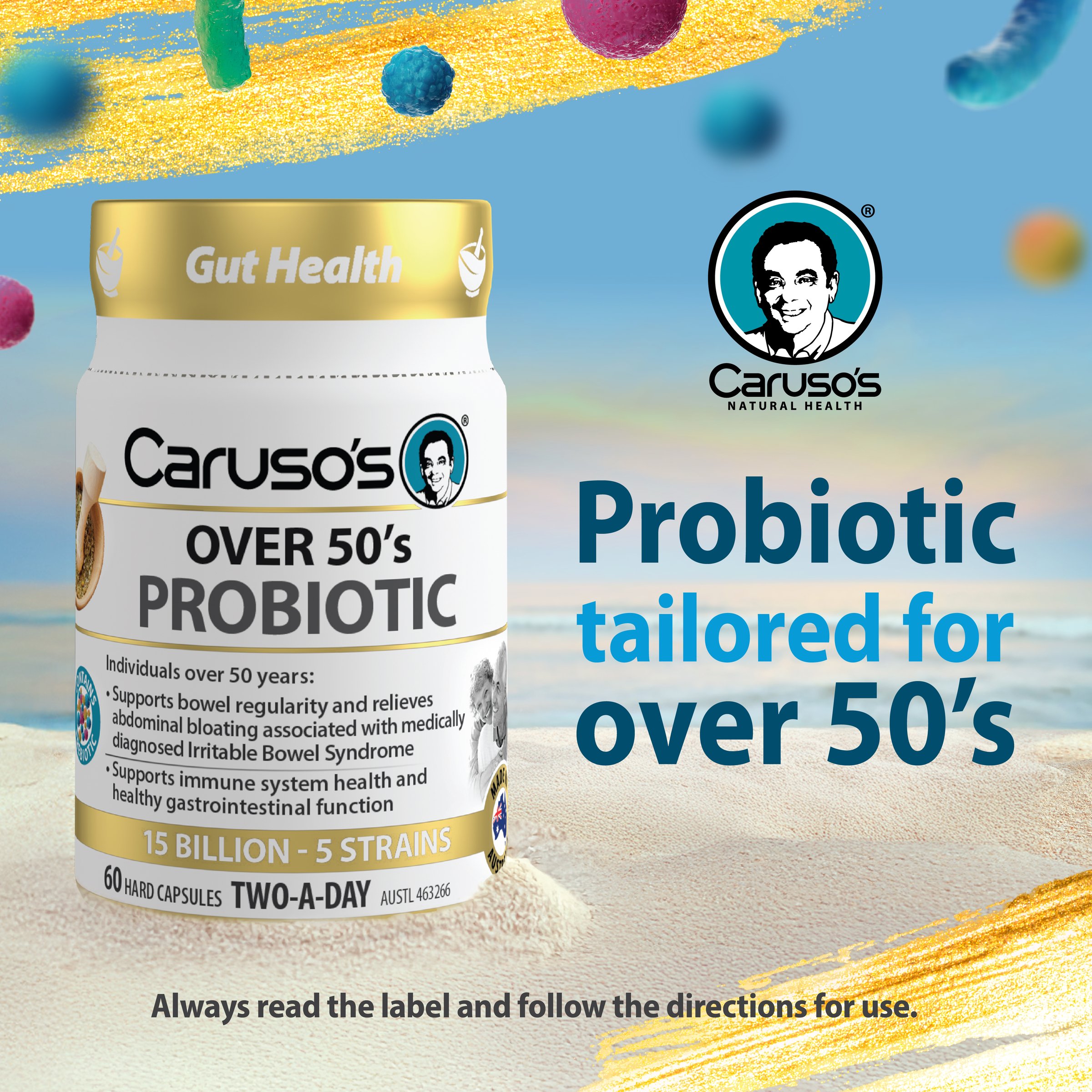 CARUSOS OVER 50'S PROBIOTIC 50 CAPSULES - Image 2