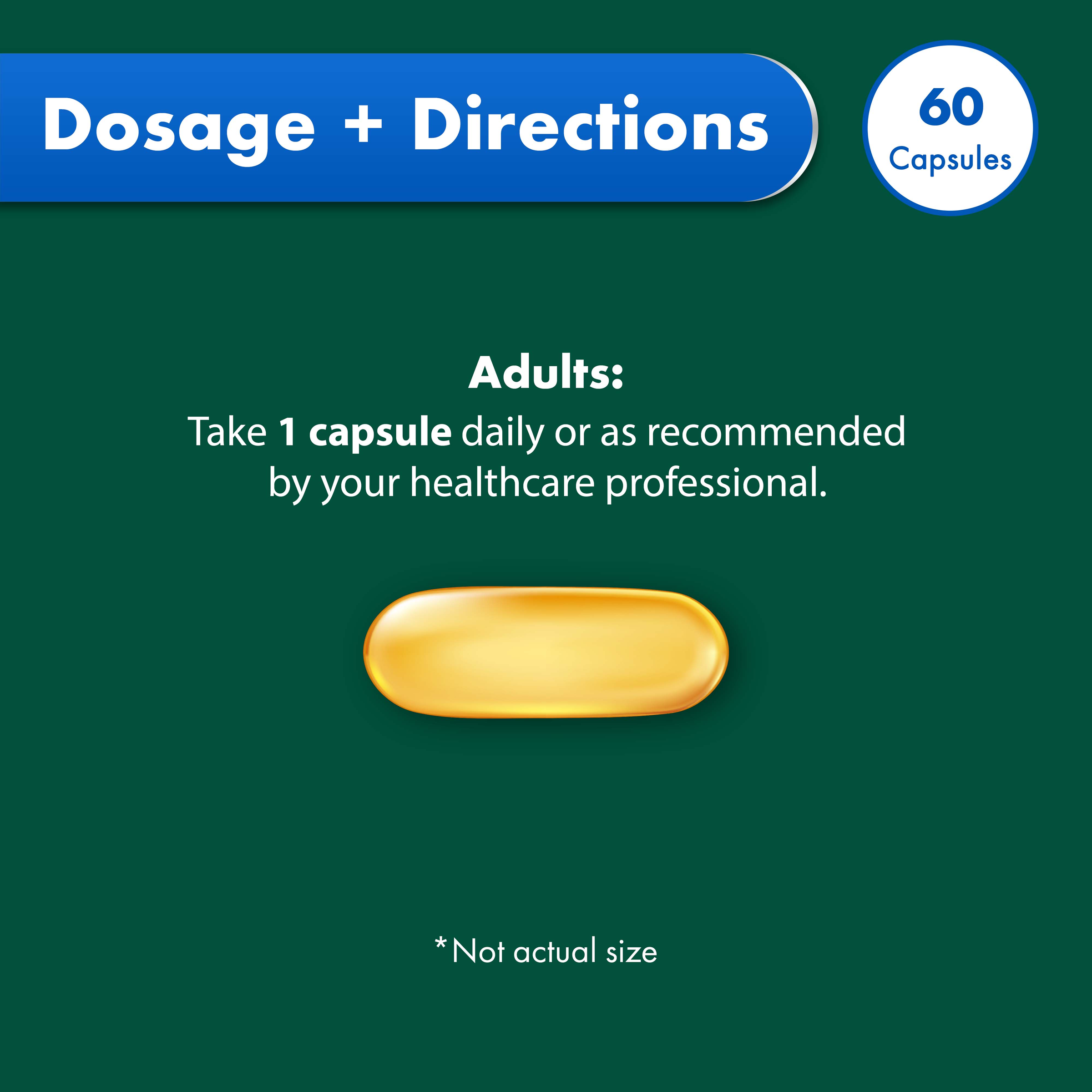 NATURES OWN CONCENTRATED FISH OIL 4 IN 1 60 CAPSULES - Image 9