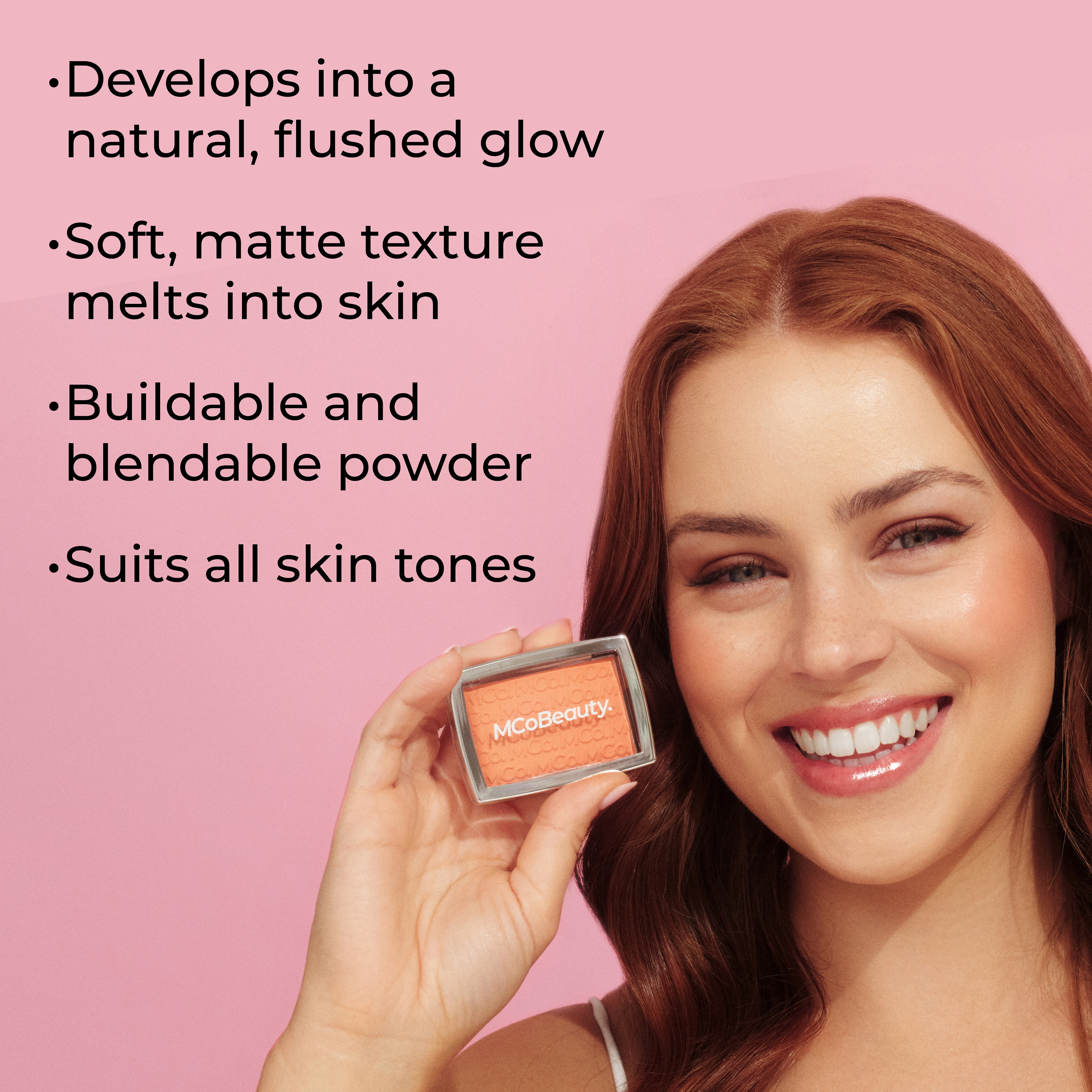 MCO BEAUTY GLOW UP PH POWDER BLUSH PEACH POP 4.4G - Image 2