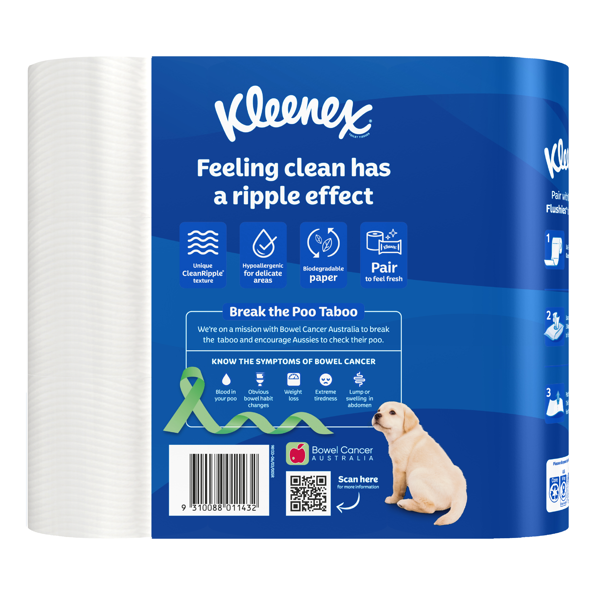 KLEENEX TOILET PAPER COMPLETE CLEAN 9 PACK - Image 4