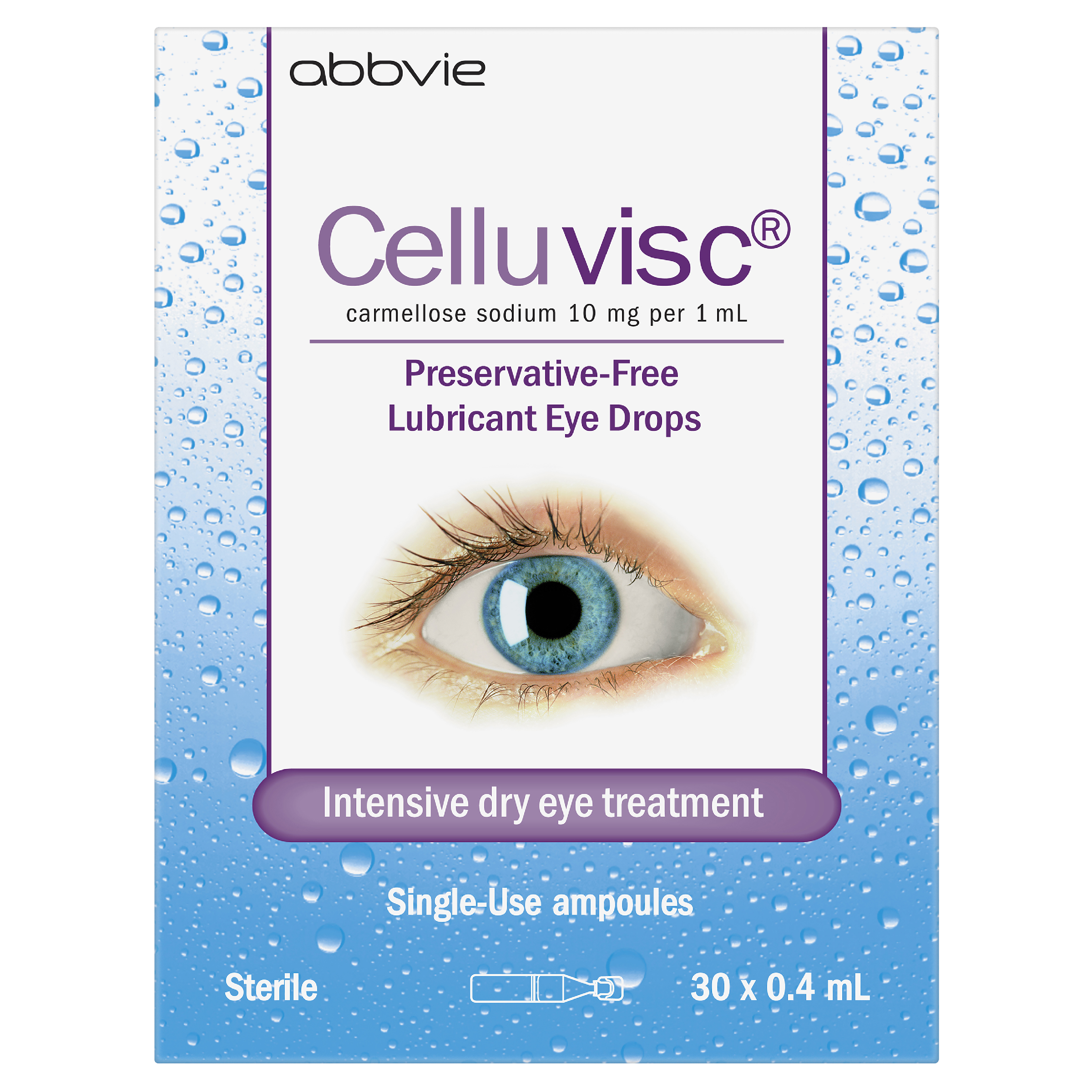 CELLUVISC LUBRICANT EYE DROPS 0.4ML 30 PACK - Image 2