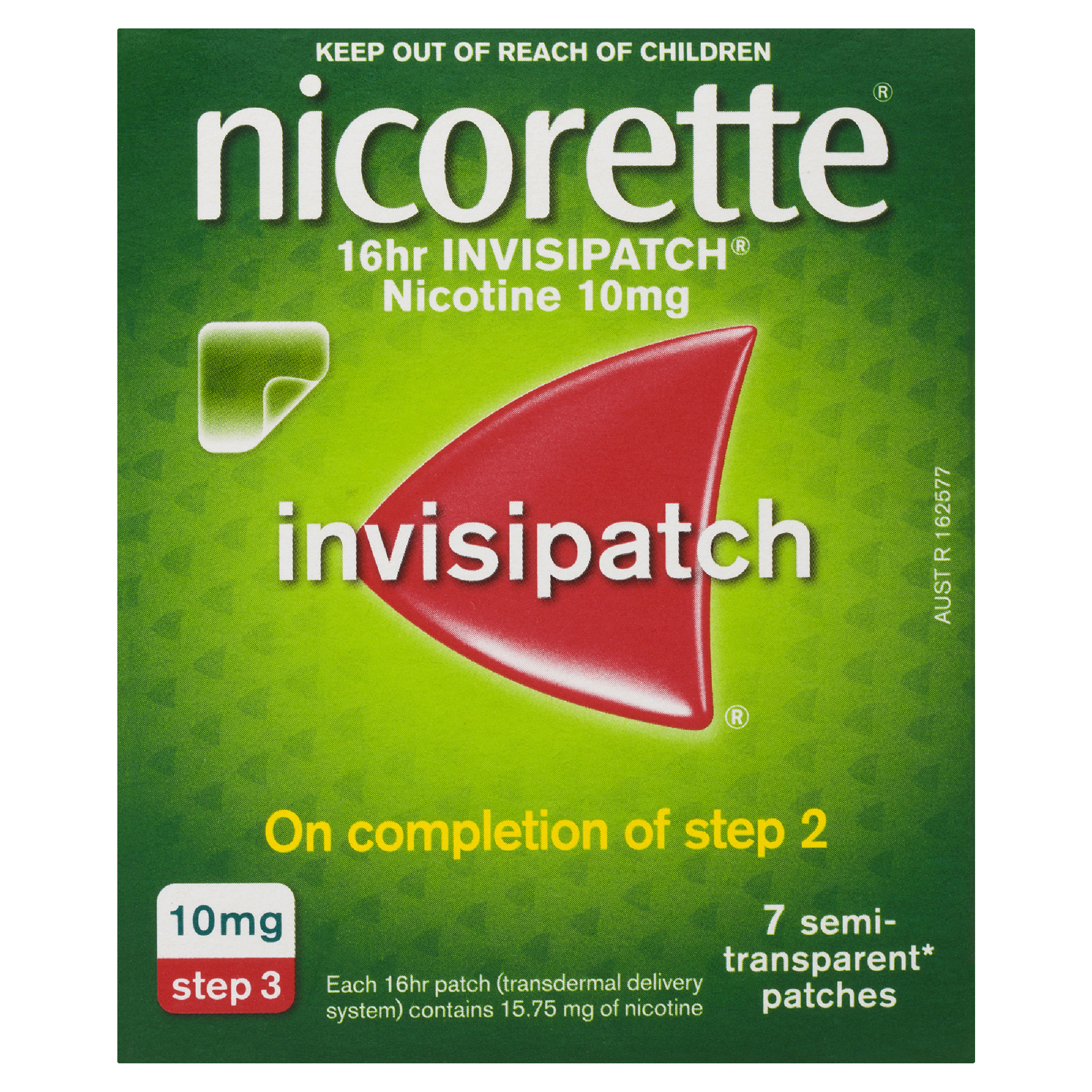 NICORETTE INVISIPATCH STEP 3 10MG 7 PACK - Image 2
