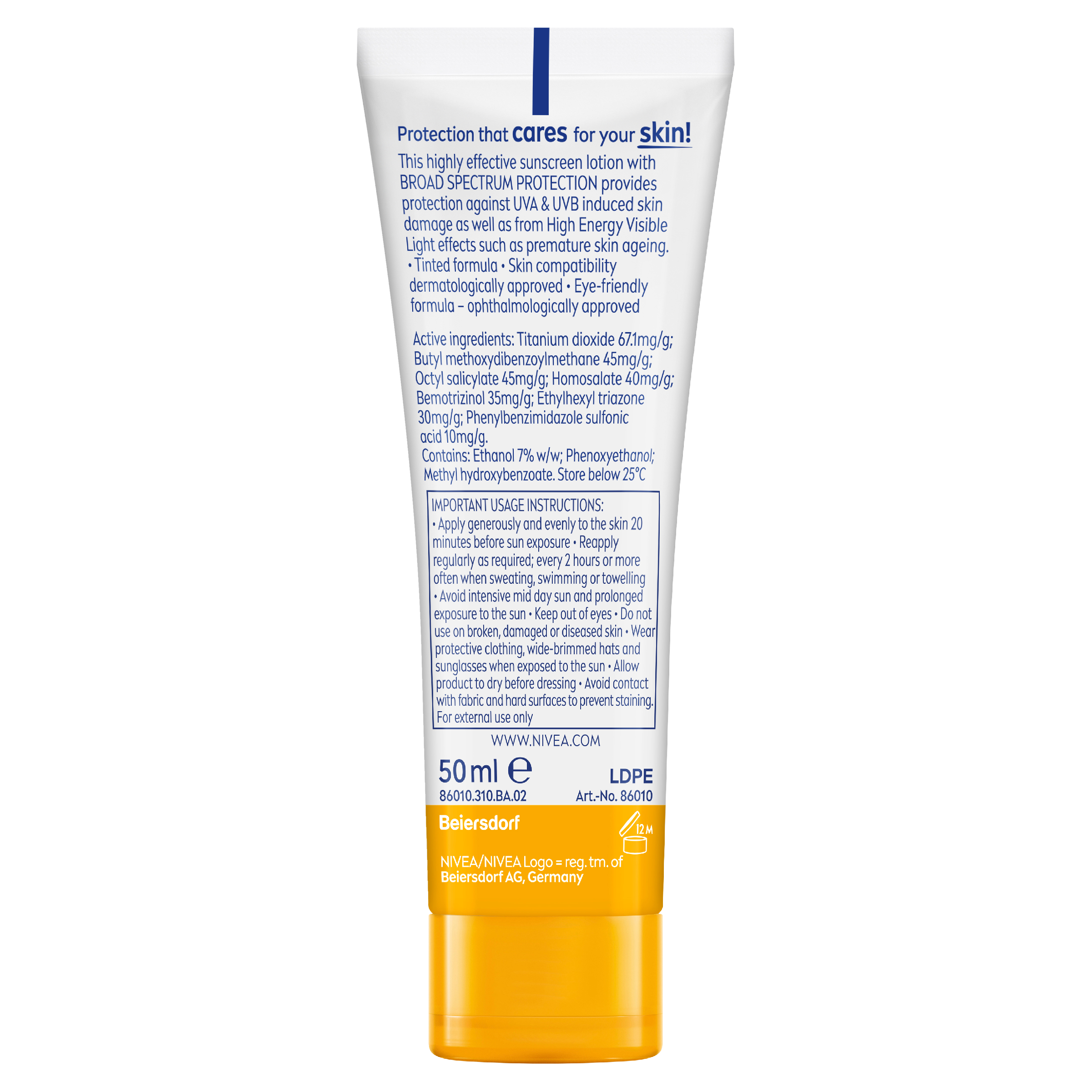 NIVEA UV FACE BB SUNSCREEN CREAM SPF50+ 50ML - Image 4