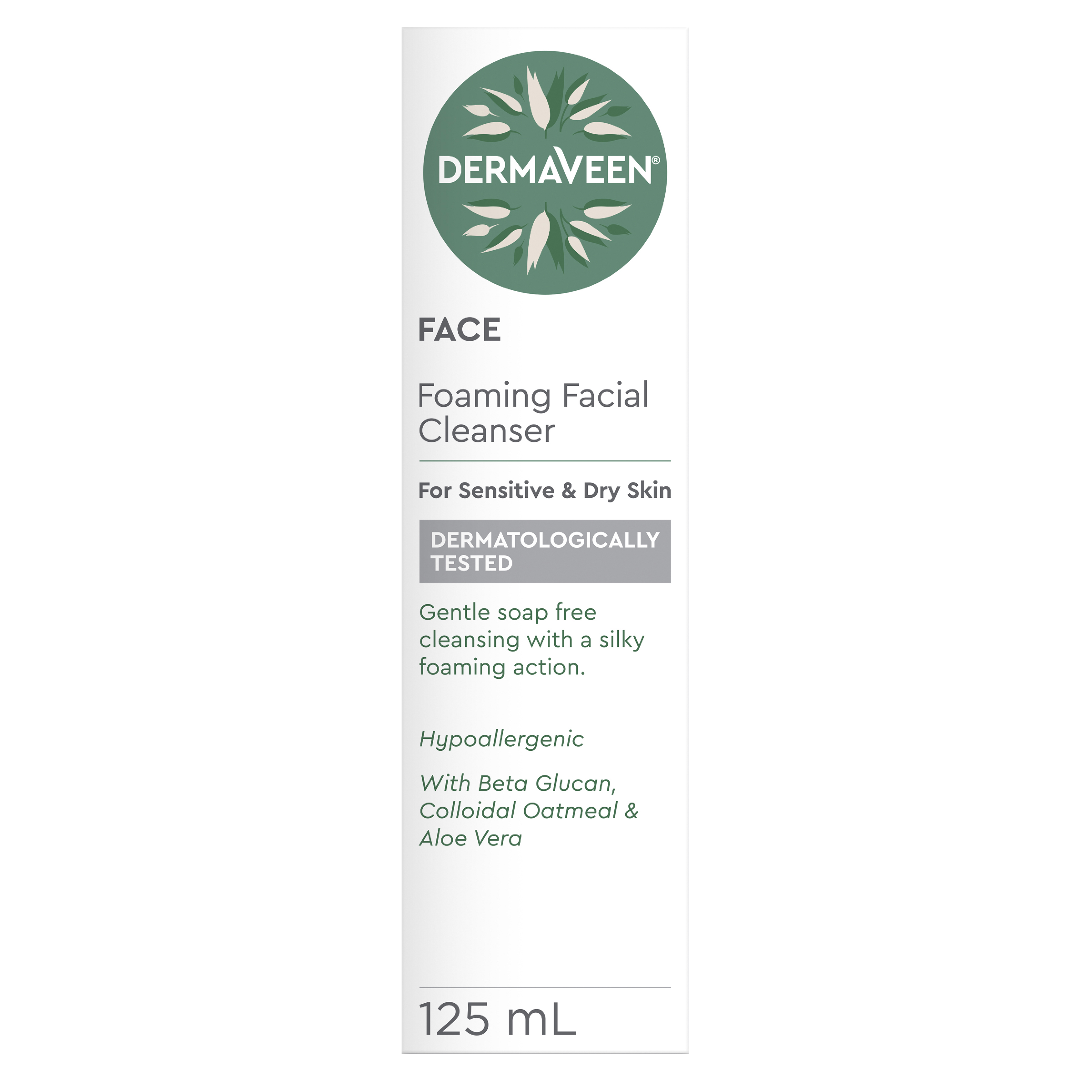 DERMAVEEN FOAMING FACIAL CLEANSER 125ML - Image 2
