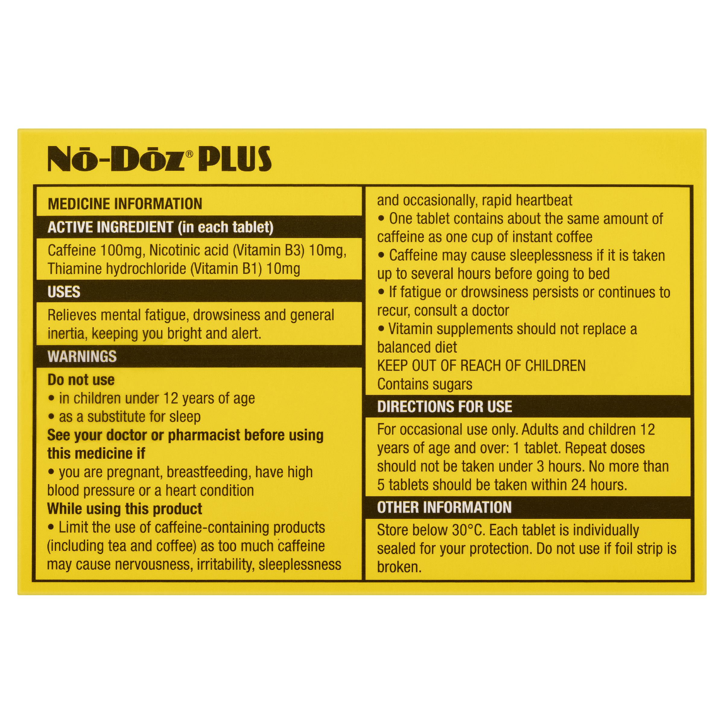 NO DOZ PLUS 24 TABLETS - Image 4