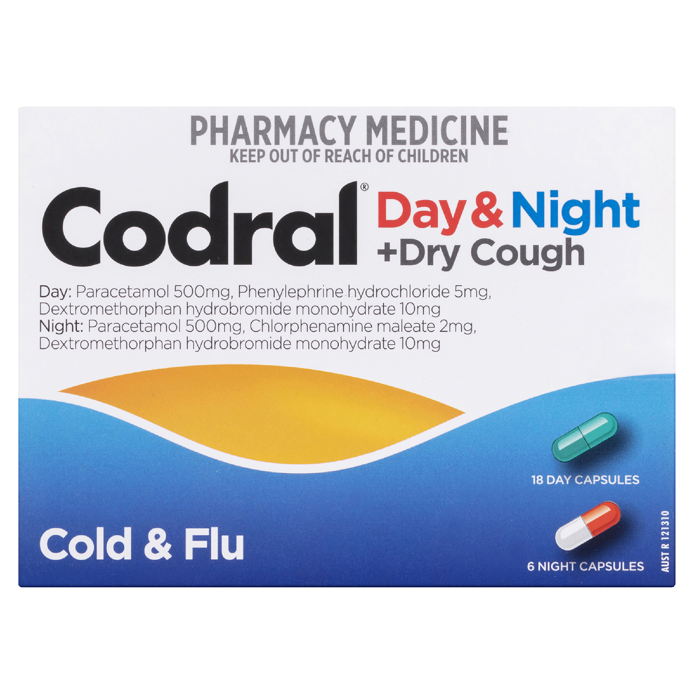 CODRAL COLD & FLU + COUGH PE 24 CAPSULES - Image 2
