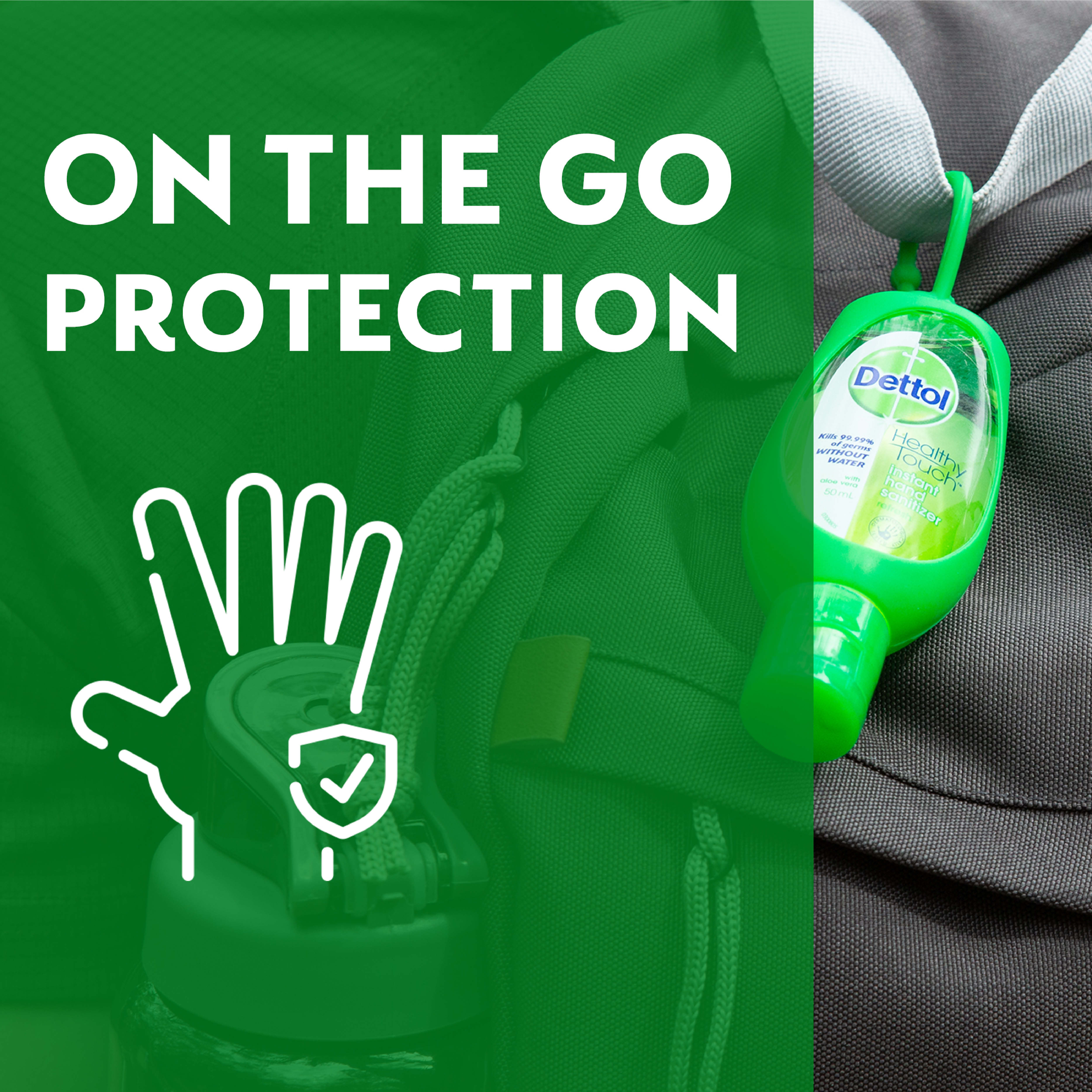 DETTOL HEALTHY TOUCH  INSTANT HAND SANITISER ORIGINAL 50ML - Image 3