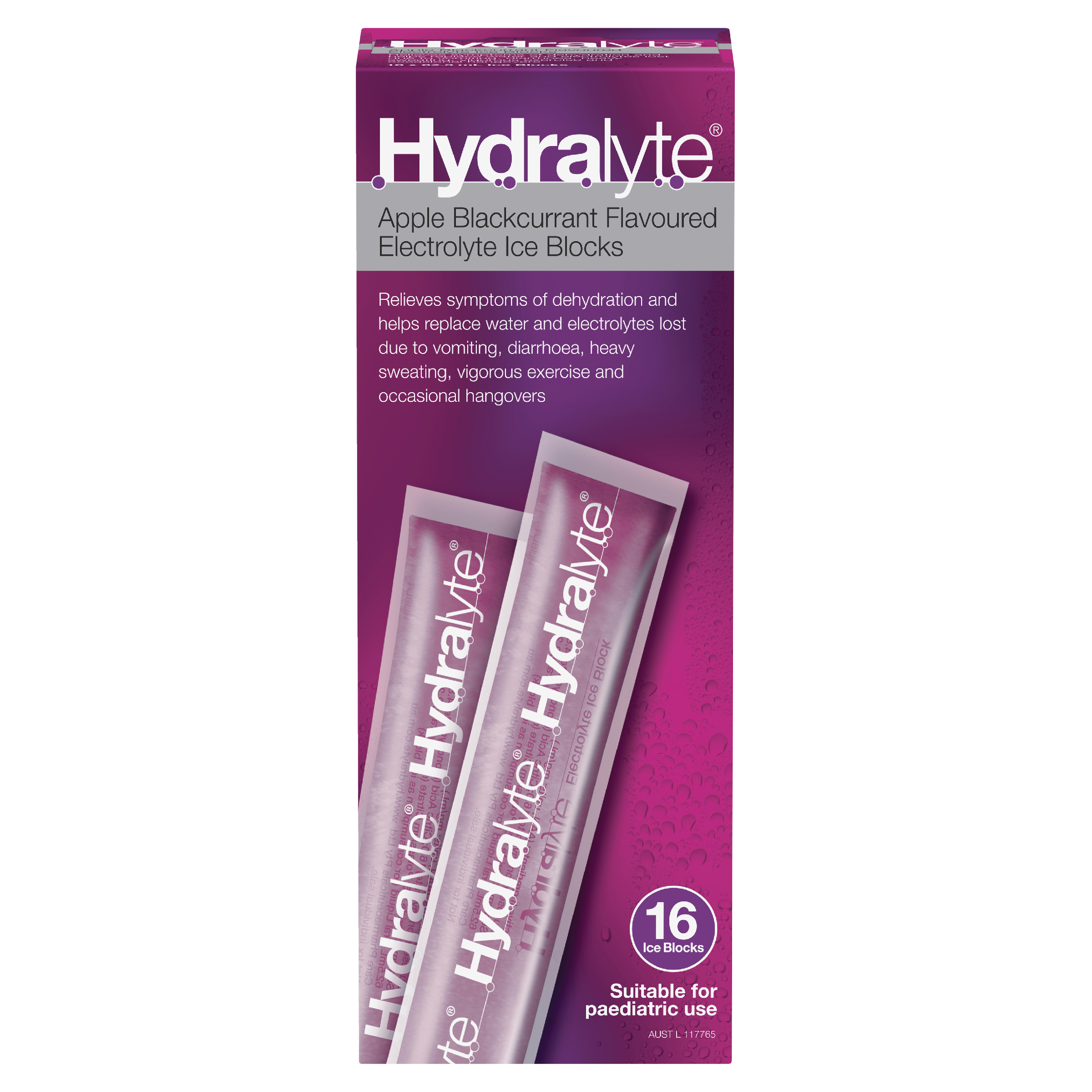 HYDRALYTE ICE BLOCKS APPLE BLACKCURRANT 16 PACK - Image 2