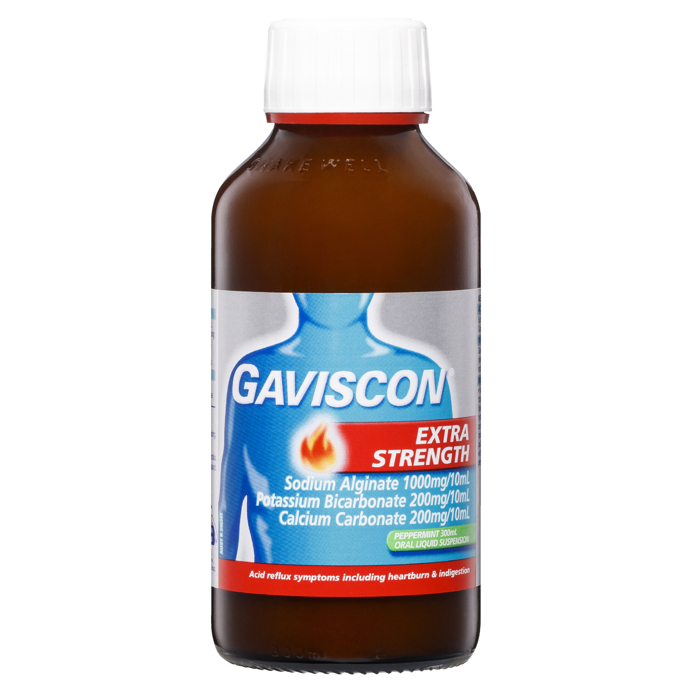 GAVISCON EXTRA STRENGTH PEPPERMINT LIQUID 300ML - Image 11
