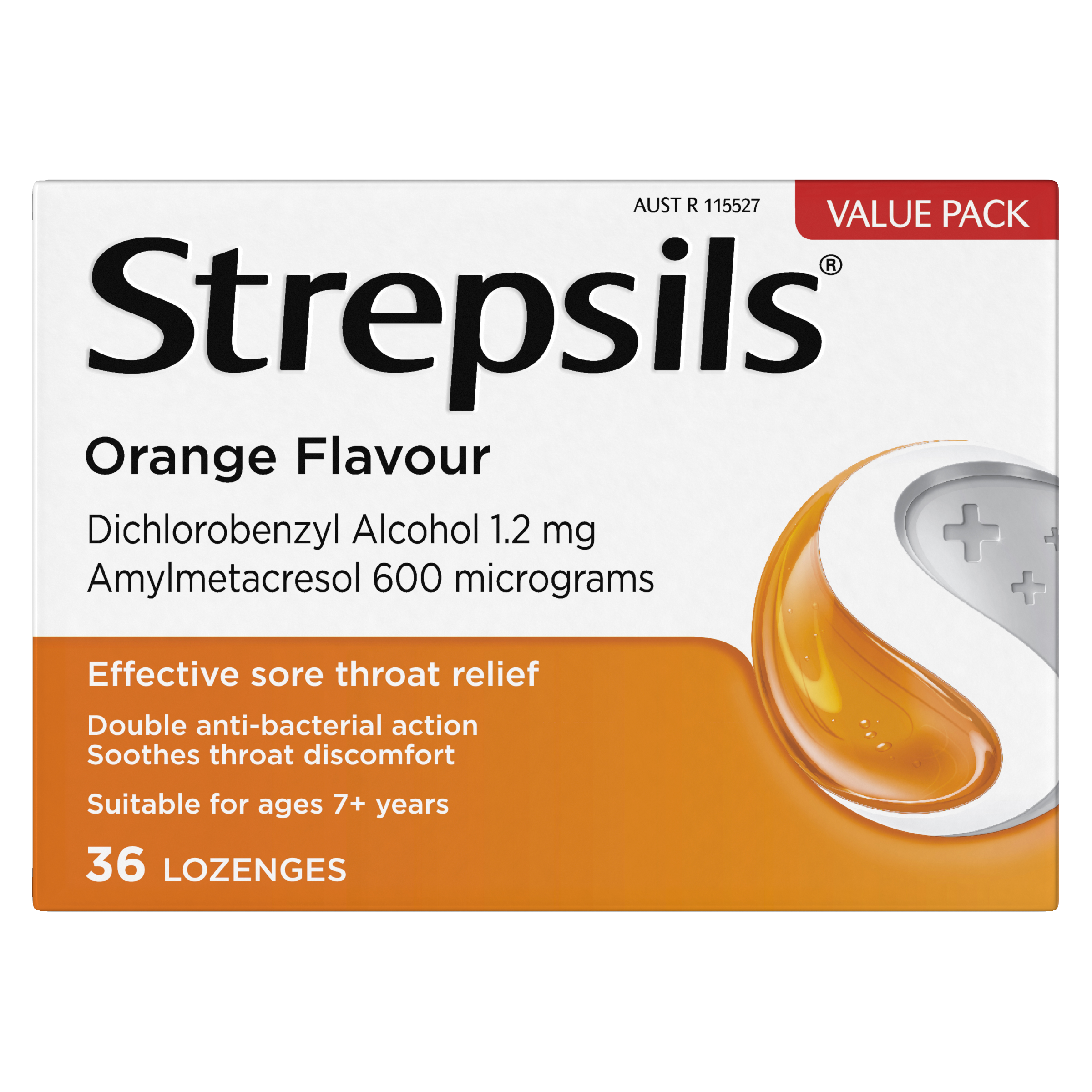 STREPSILS ORANGE 36 LOZENGES - Image 2