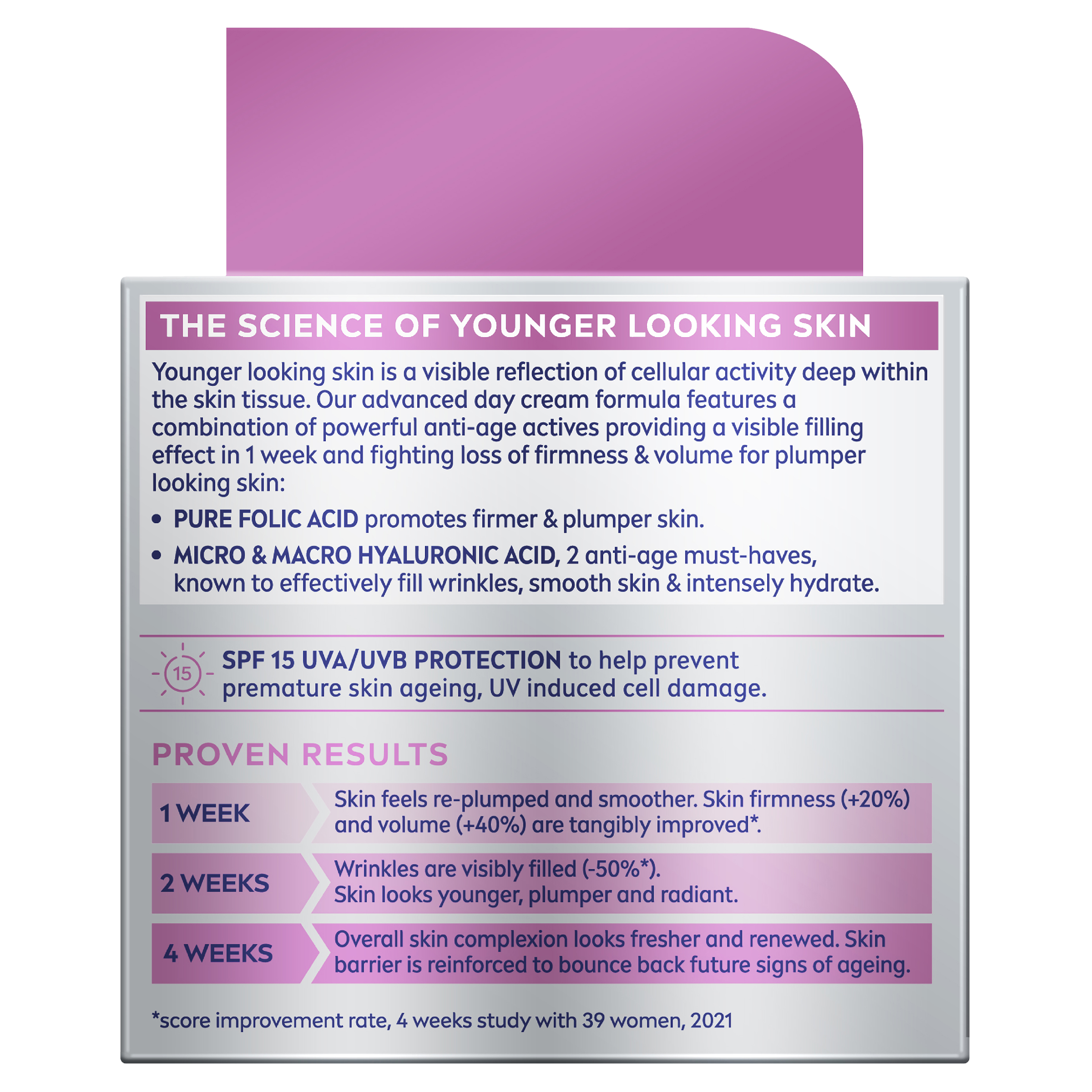 NIVEA CELLULAR EXPERT FILLER ANTI AGE DAY CREAM SPF15 50ML - Image 2
