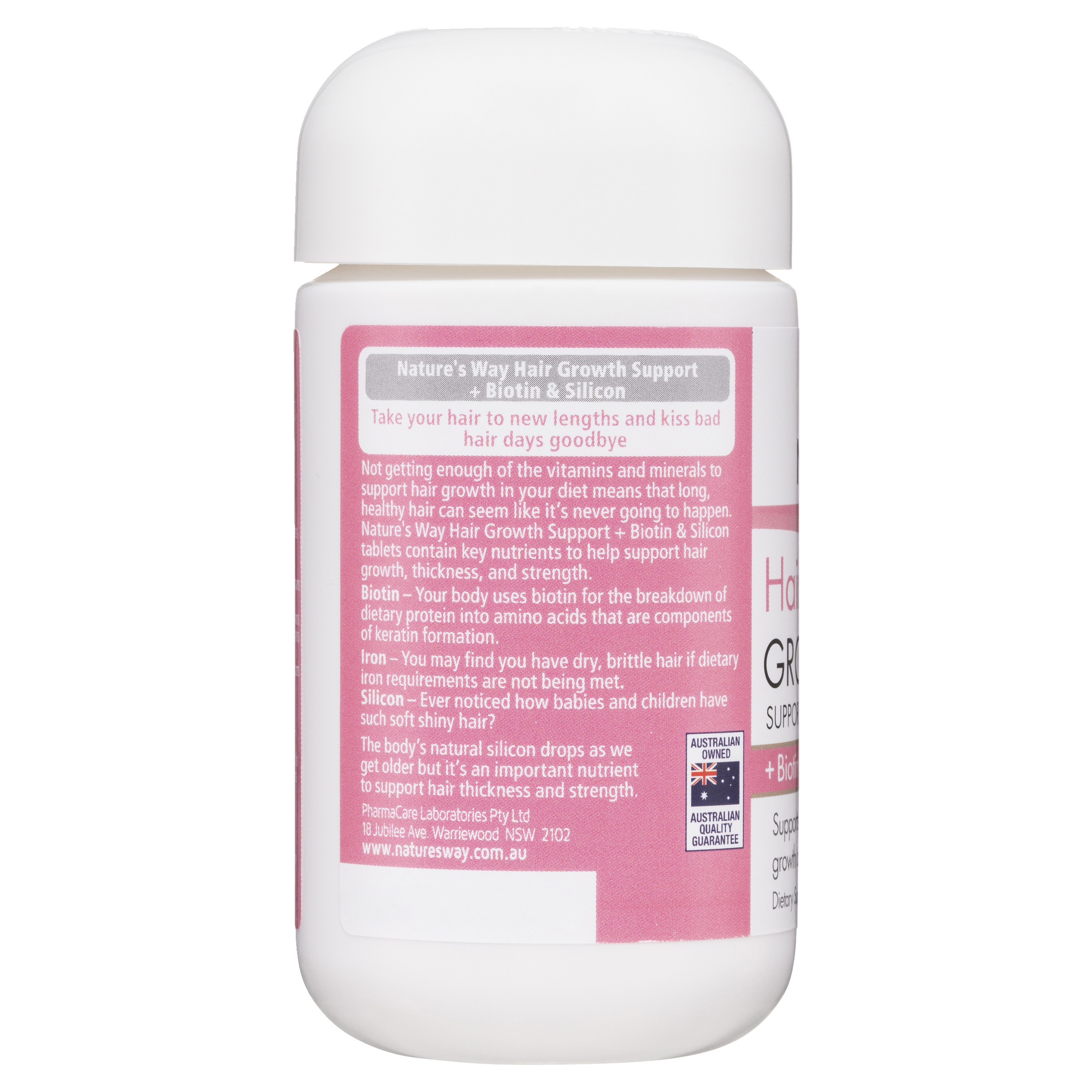 NATURES WAY HAIR GROWTH SUPPORT 30 TABLETS - Image 4
