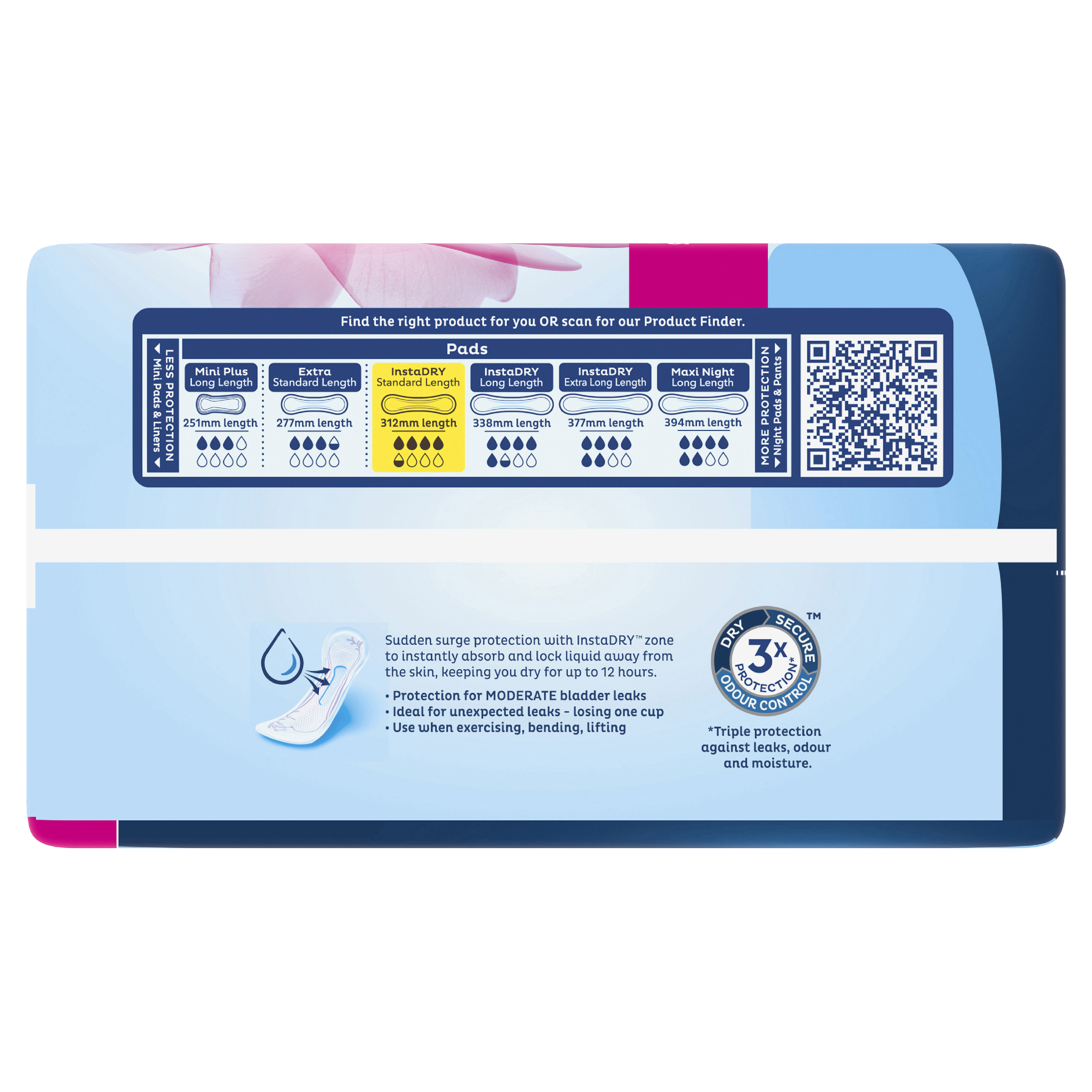 TENA PADS INSTADRY STANDARD 4.5D VALUE PACK 20 PACK - Image 6