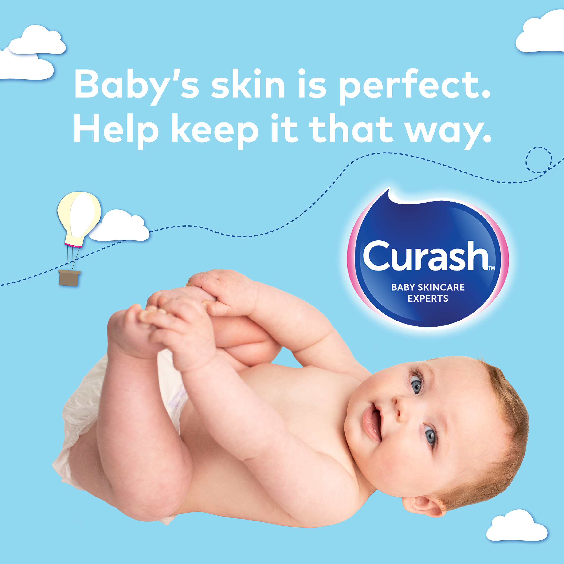 CURASH BABYCARE GENTLE HEAD TO TOE WASH SOAP FREE PUMP 400ML - Image 5