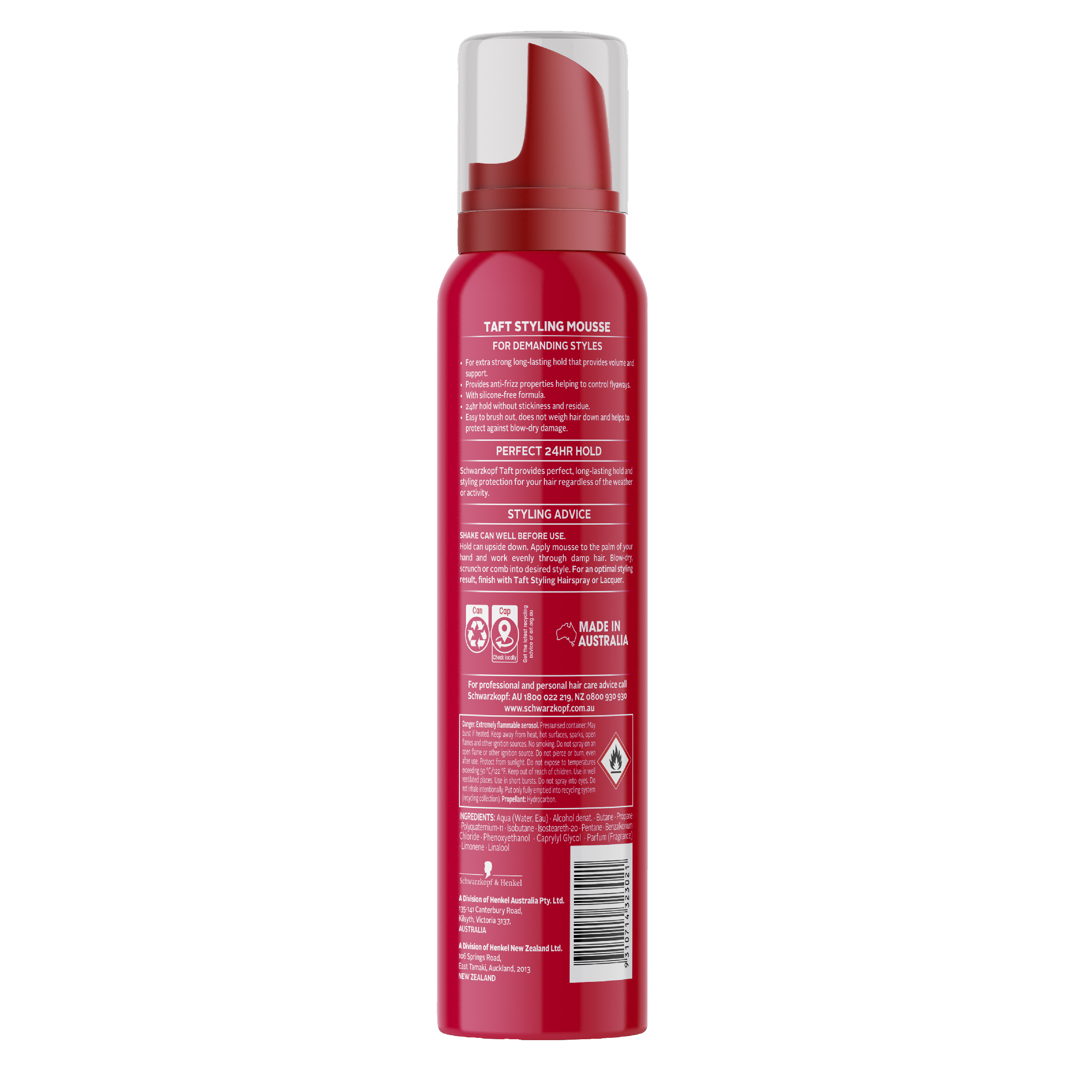 SCHWARZKOPF TAFT STYLING MOUSSE 200G - Image 2
