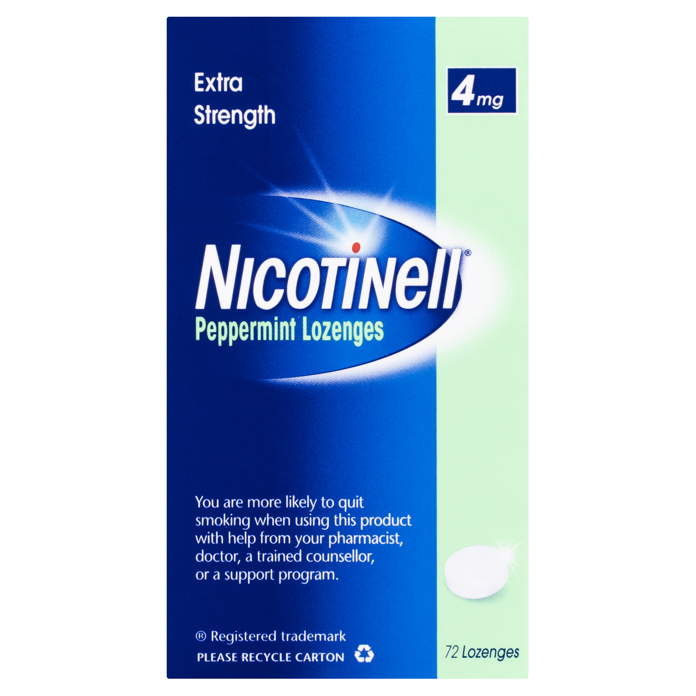 NICOTINELL MINT 4MG LOZENGES 72 PACK - Image 6