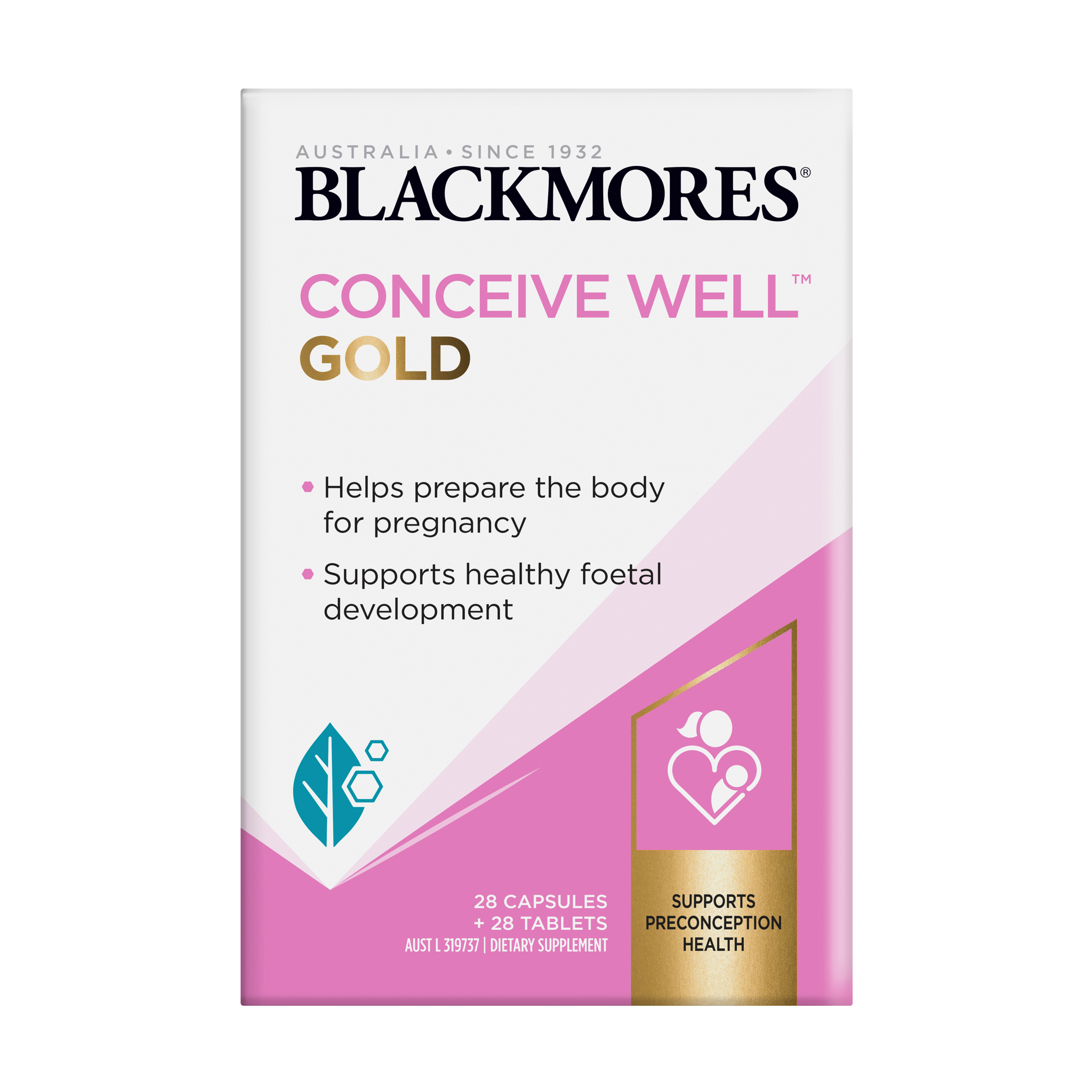 BLACKMORES CONCEIVE WELL GOLD 28 CAPSULES - Image 4