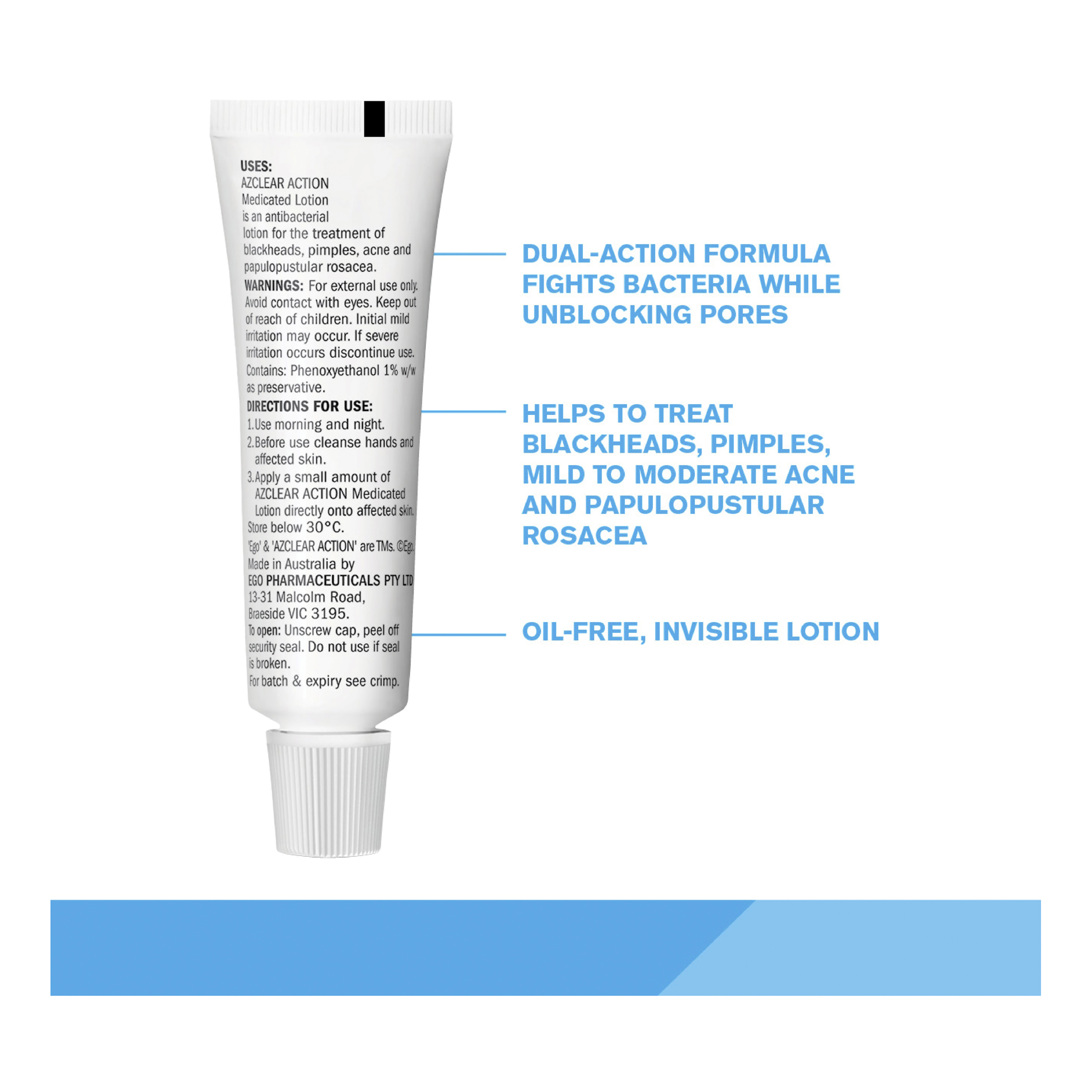 EGO AZCLEAR ACTION MEDICATED LOTION 25G - Image 2