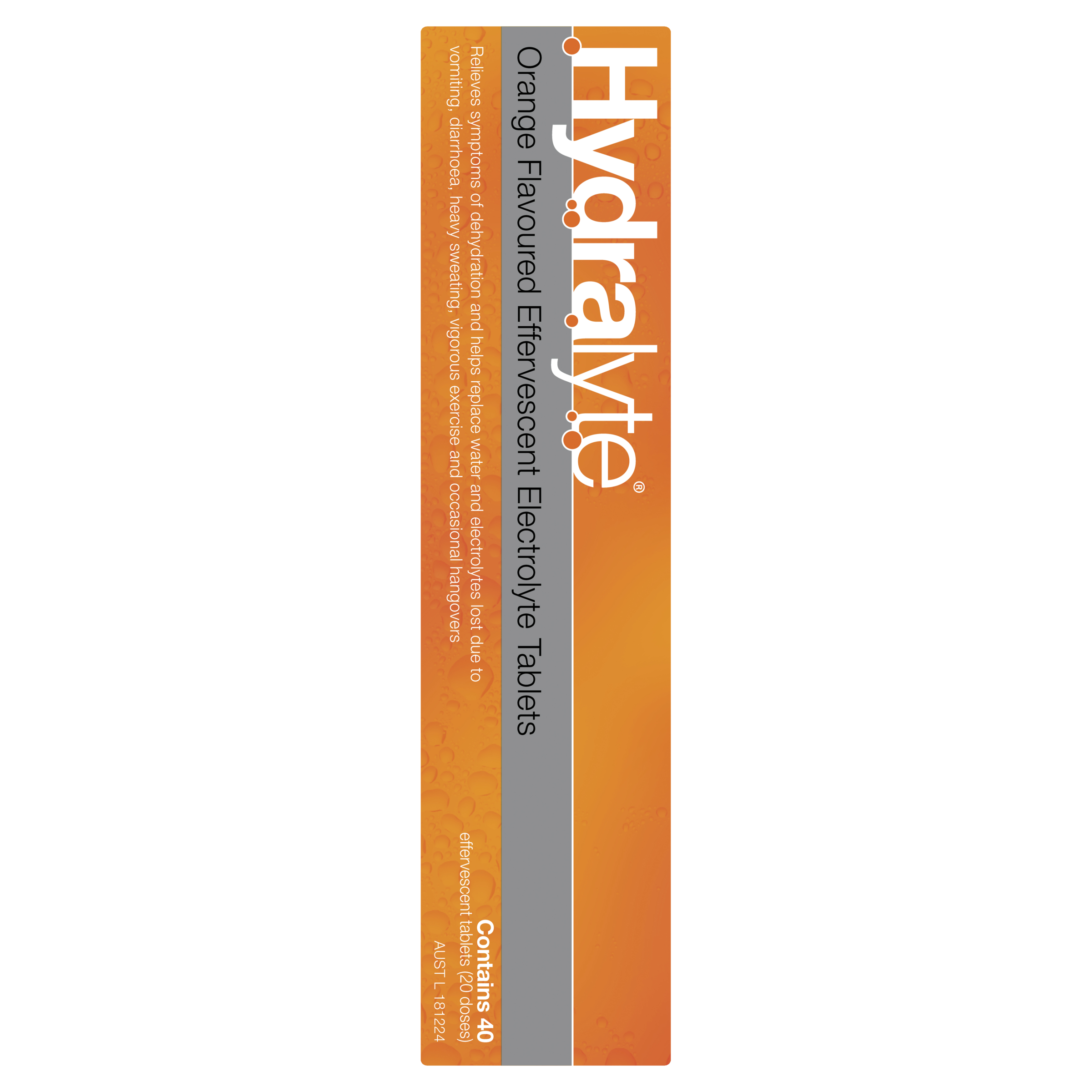 HYDRALYTE EFFERVESCENT ORANGE 40 TABLETS - Image 3