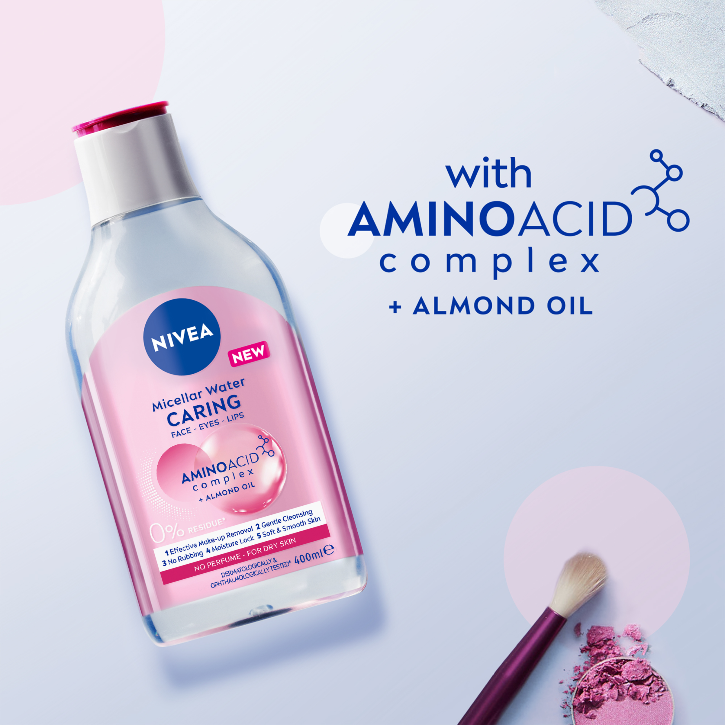 NIVEA MICELLAR WATER CARING 400ML - Image 8