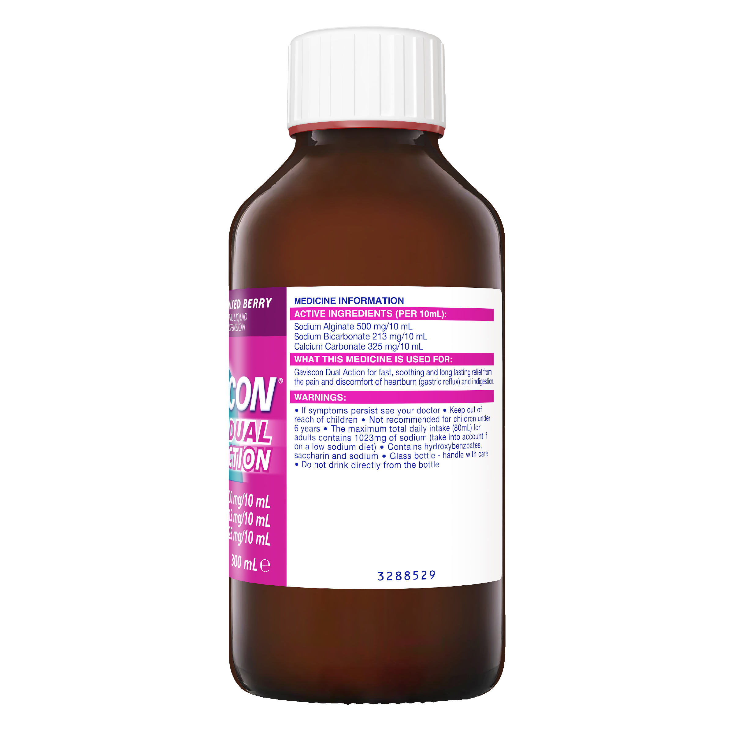 GAVISCON DUAL ACTION MIXED BERRY LIQUID 300ML - Image 6