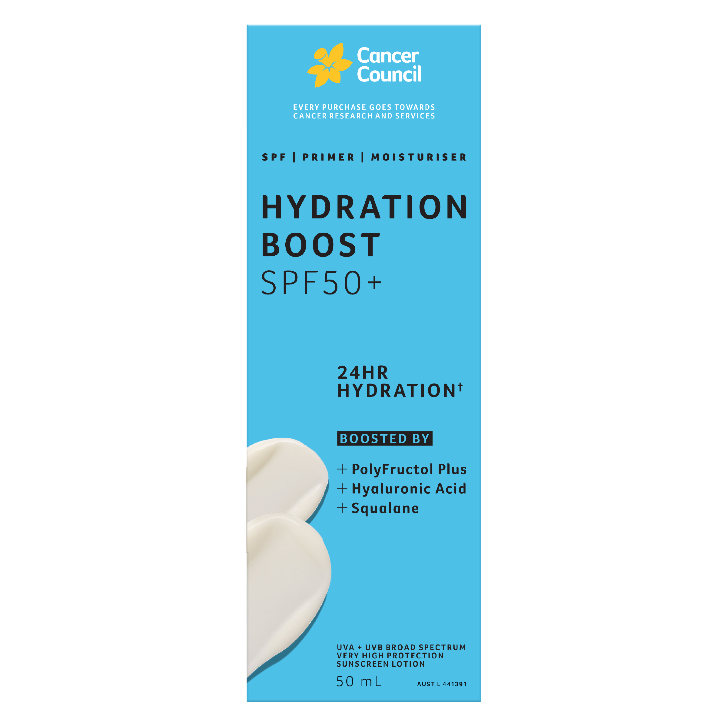 CANCER COUNCIL HYDRATION BOOST SPF50+ 50ML - Image 4