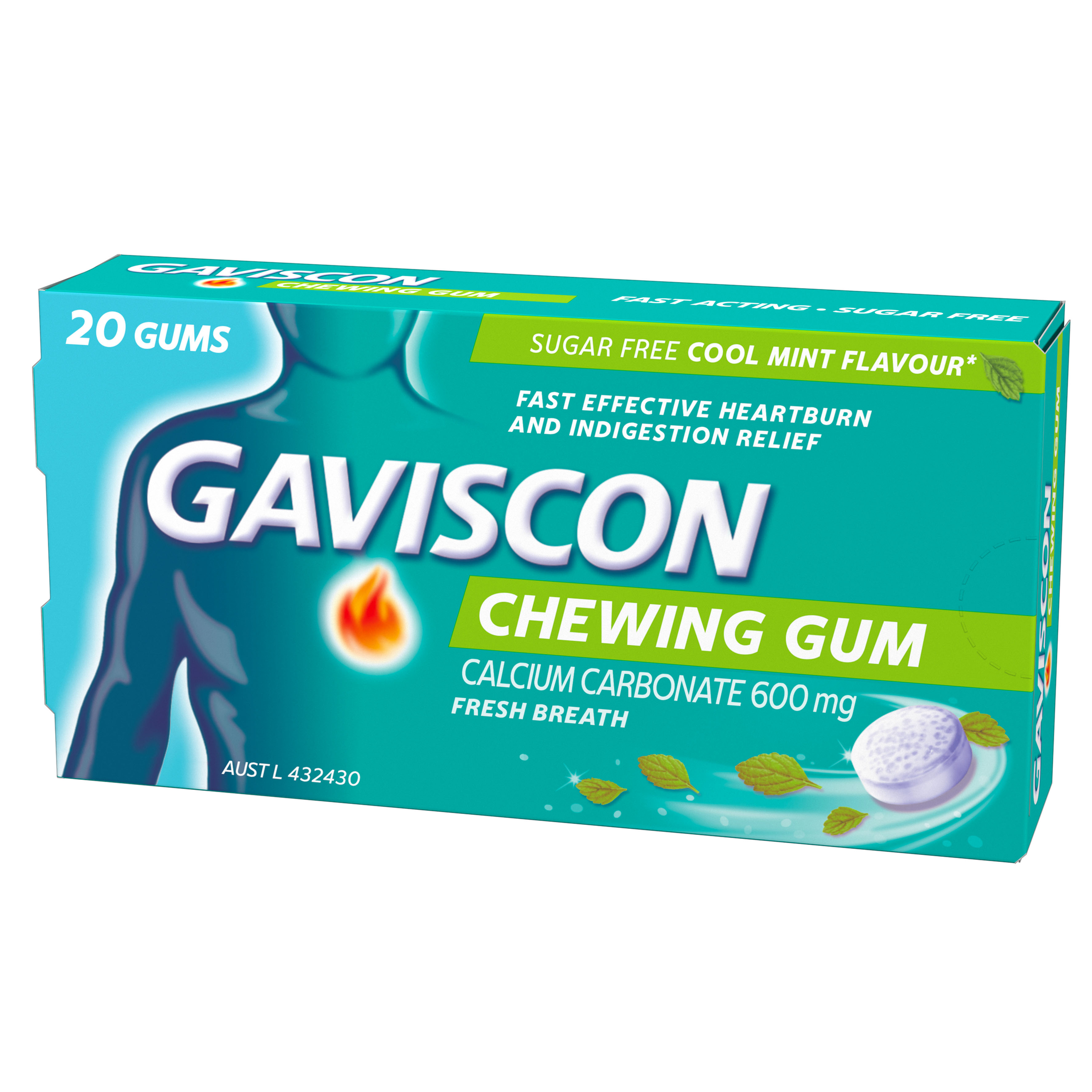 GAVISCON CHEWING GUM MINT 20 PACK - Image 10