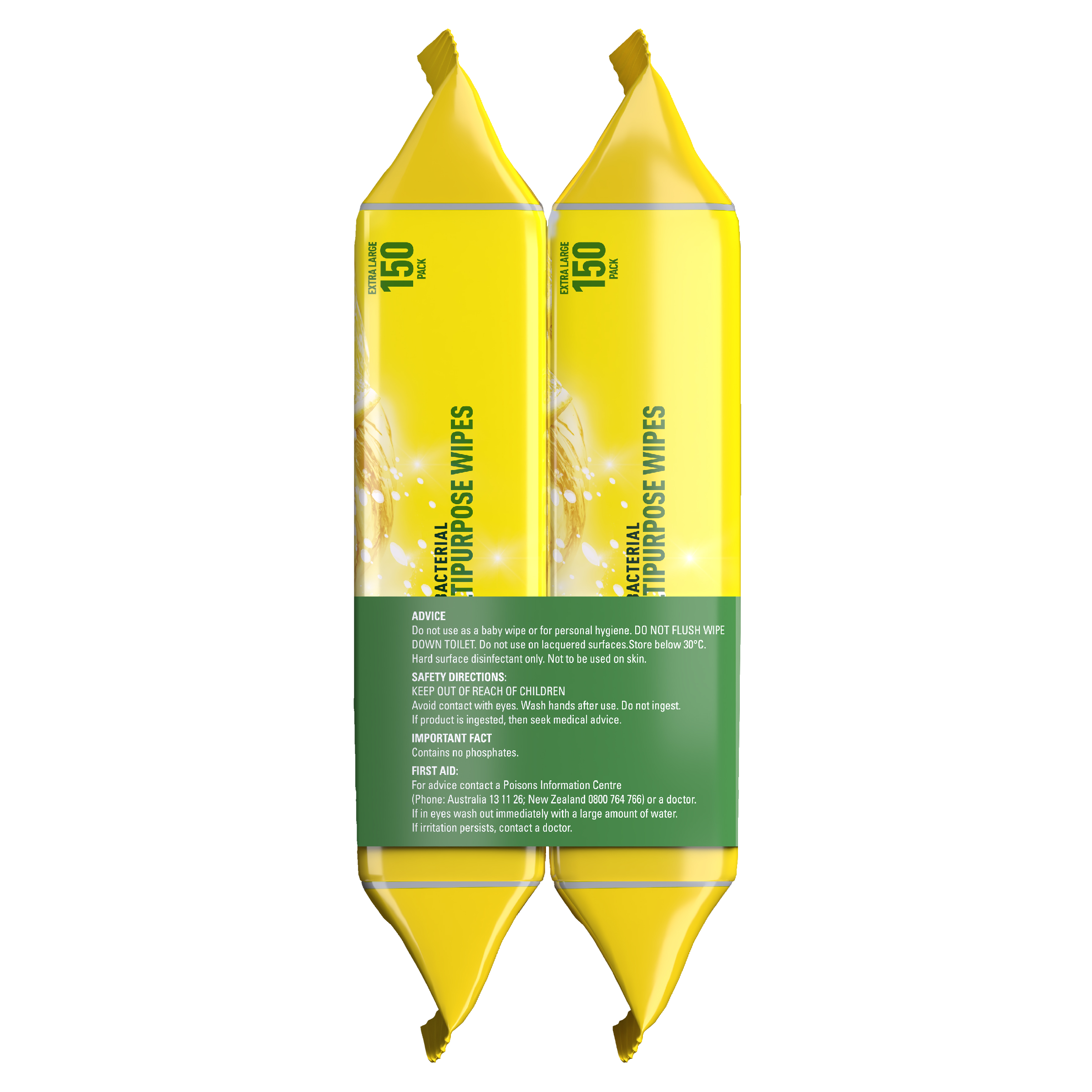 DETTOL MULTI PURPOSE CLEANING WIPES LEMON BURST 300 PACK - Image 6
