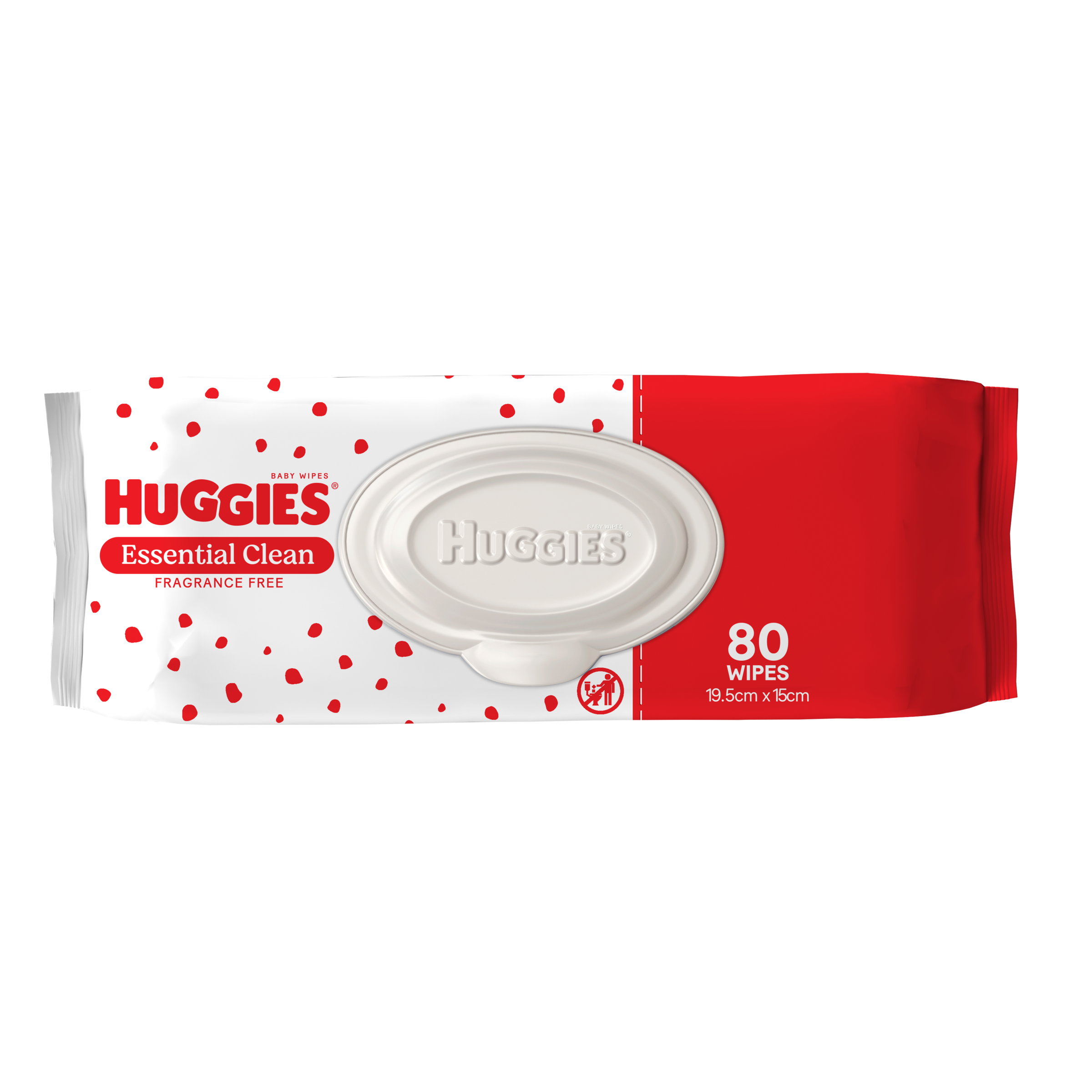 HUGGIES ESSENTIAL CLEAN BABY WIPES 80 PACK - Image 5