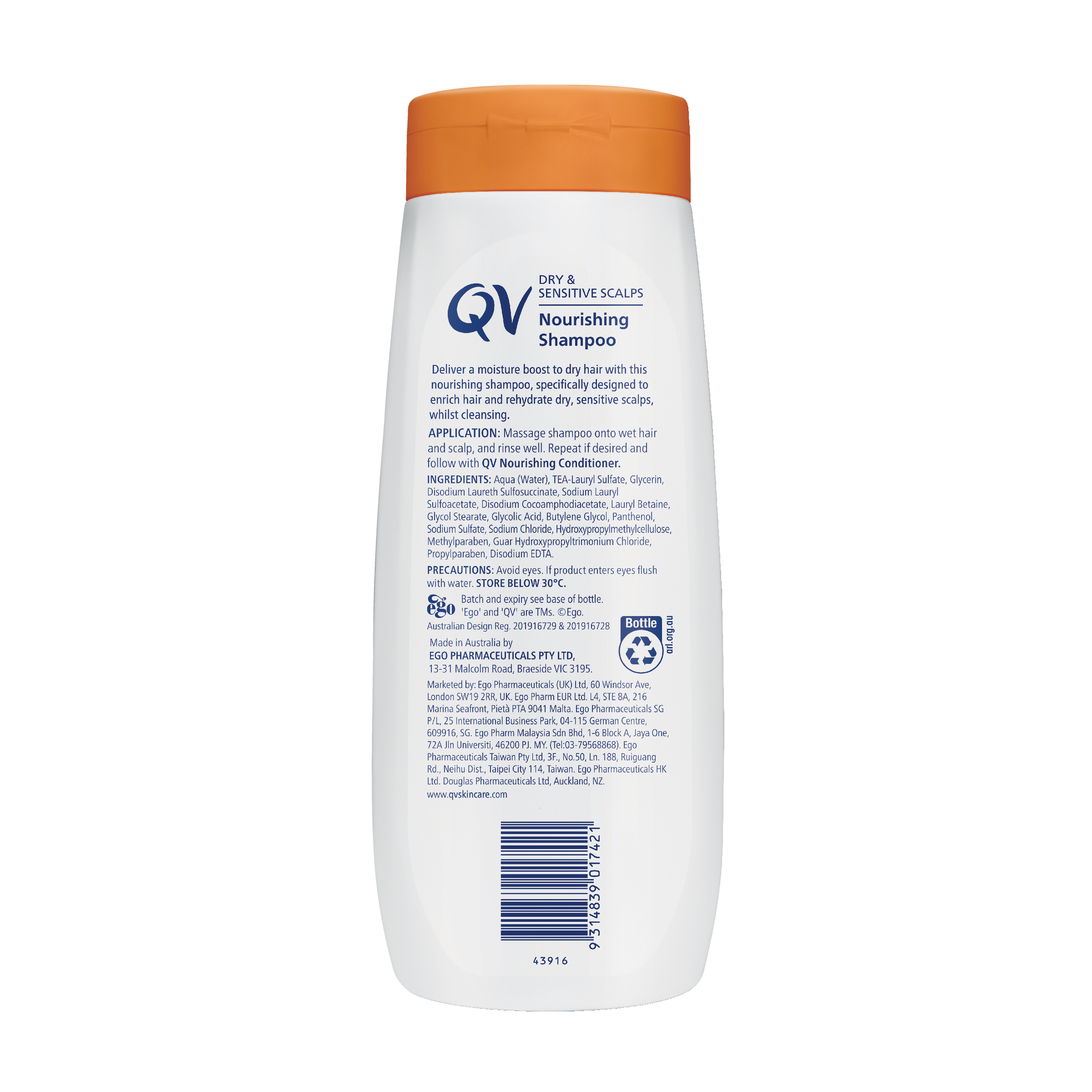 EGO QV NOURISHING SHAMPOO 500G - Image 2