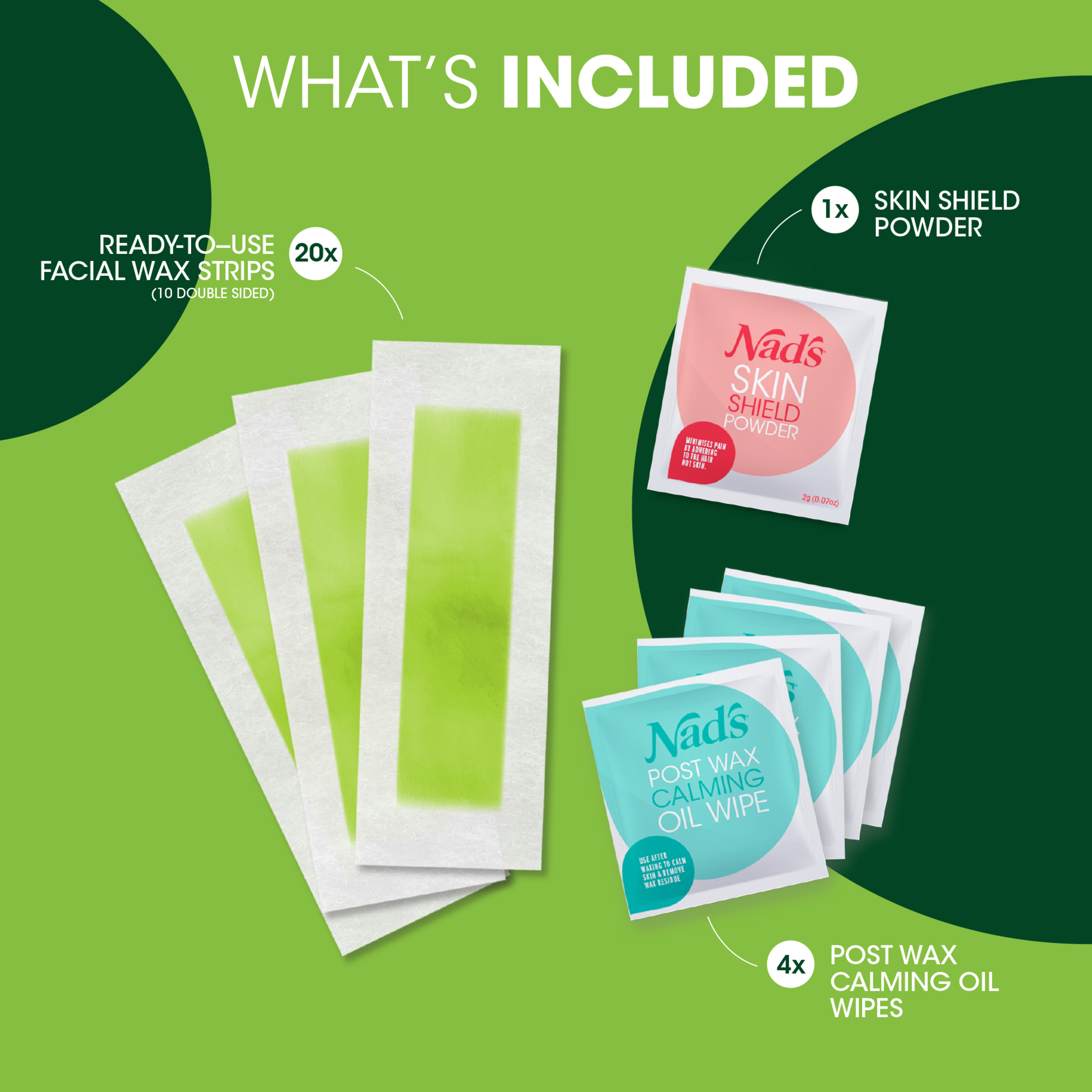 NADS FACIAL WAX STRIPS 20 PACK - Image 10