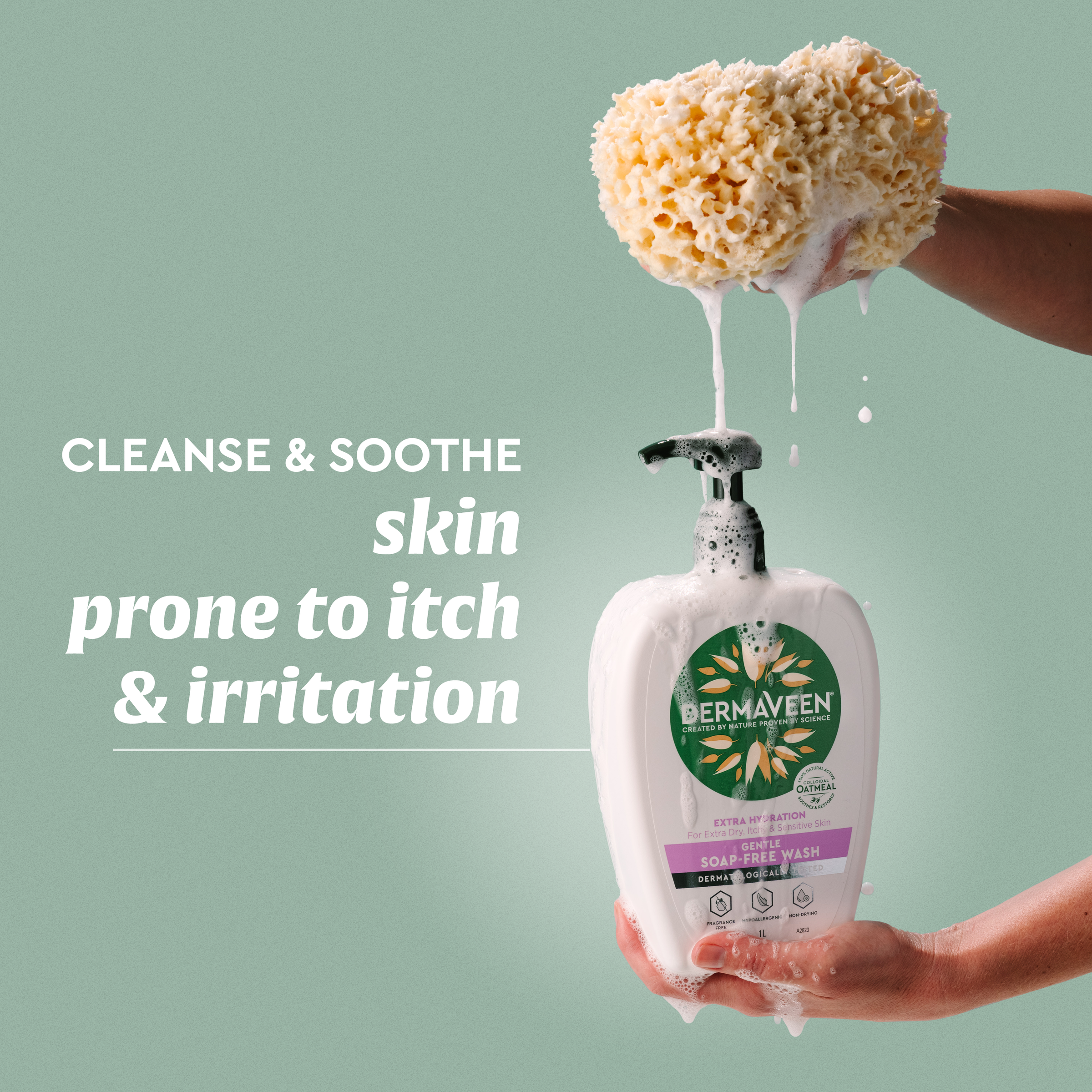 DERMAVEEN GENTLE SOAP FREE WASH 500ML - Image 4