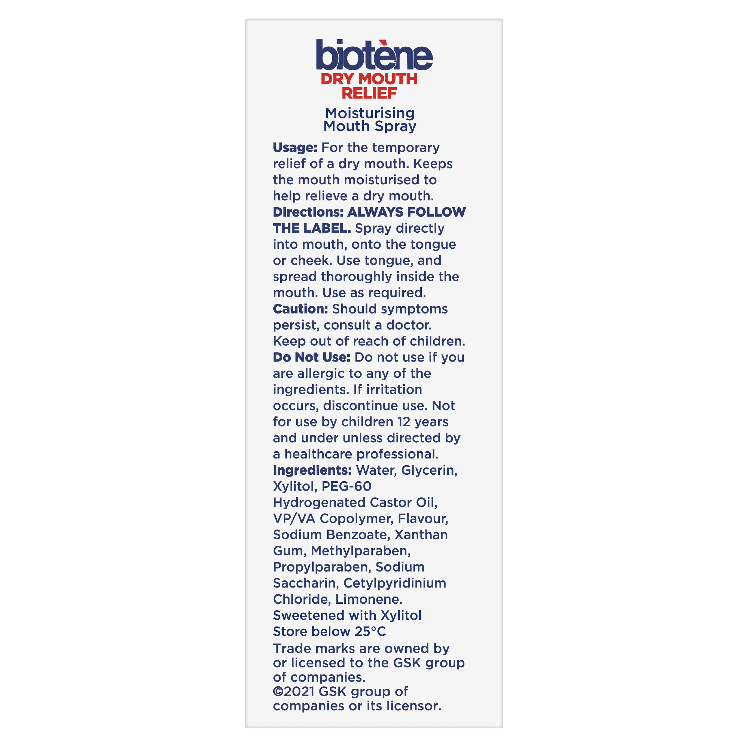 BIOTENE DRY MOUTH ORAL SPRAY MOISTURISING 50ML - Image 4