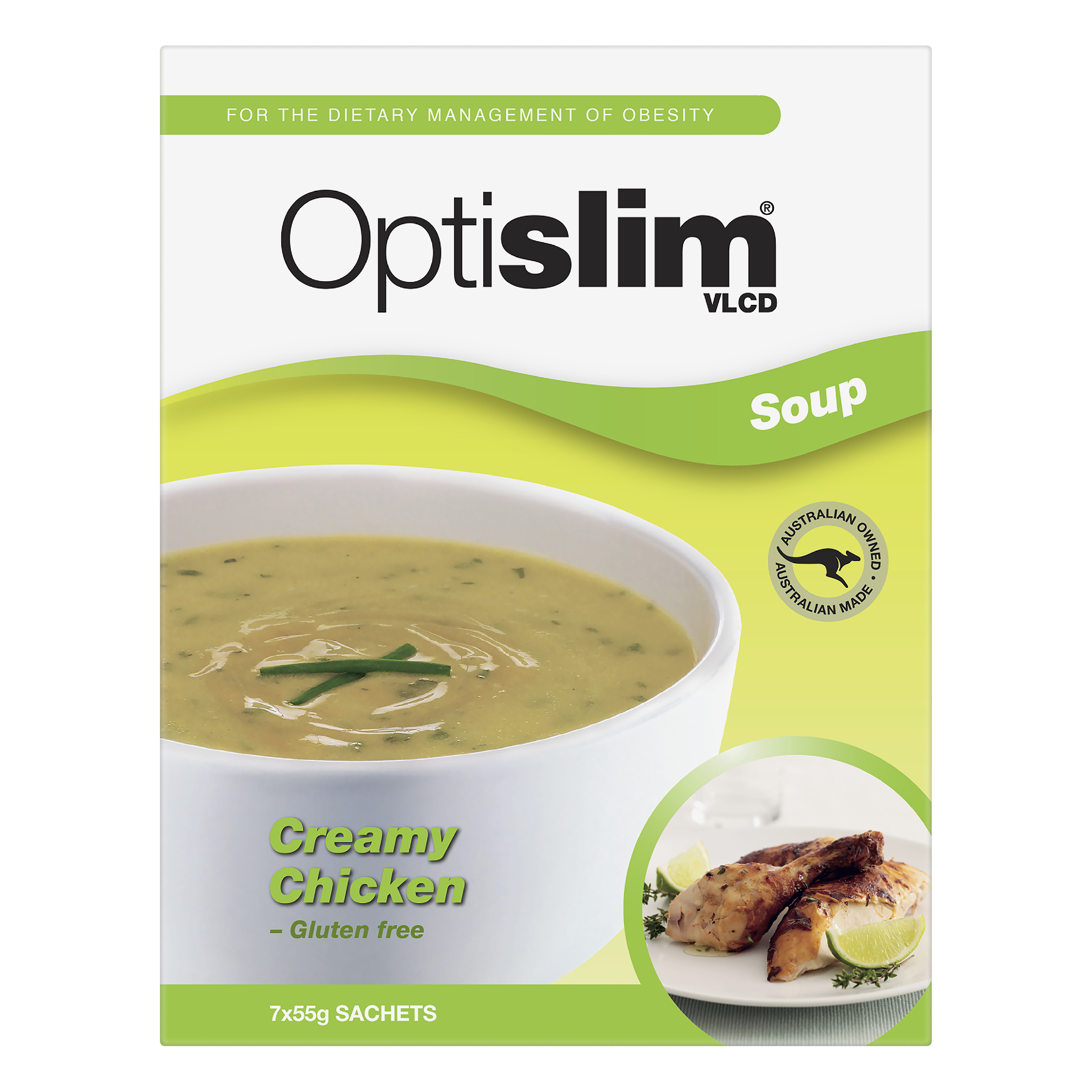 OPTISLIM VLCD SOUP CREAMY CHICKEN 55G 7 PACK - Image 2