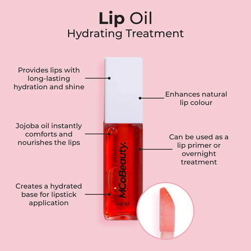 MCO BEAUTY LIP OIL HYDRATING TREATMENT SHEER RED 9ML - Image 2
