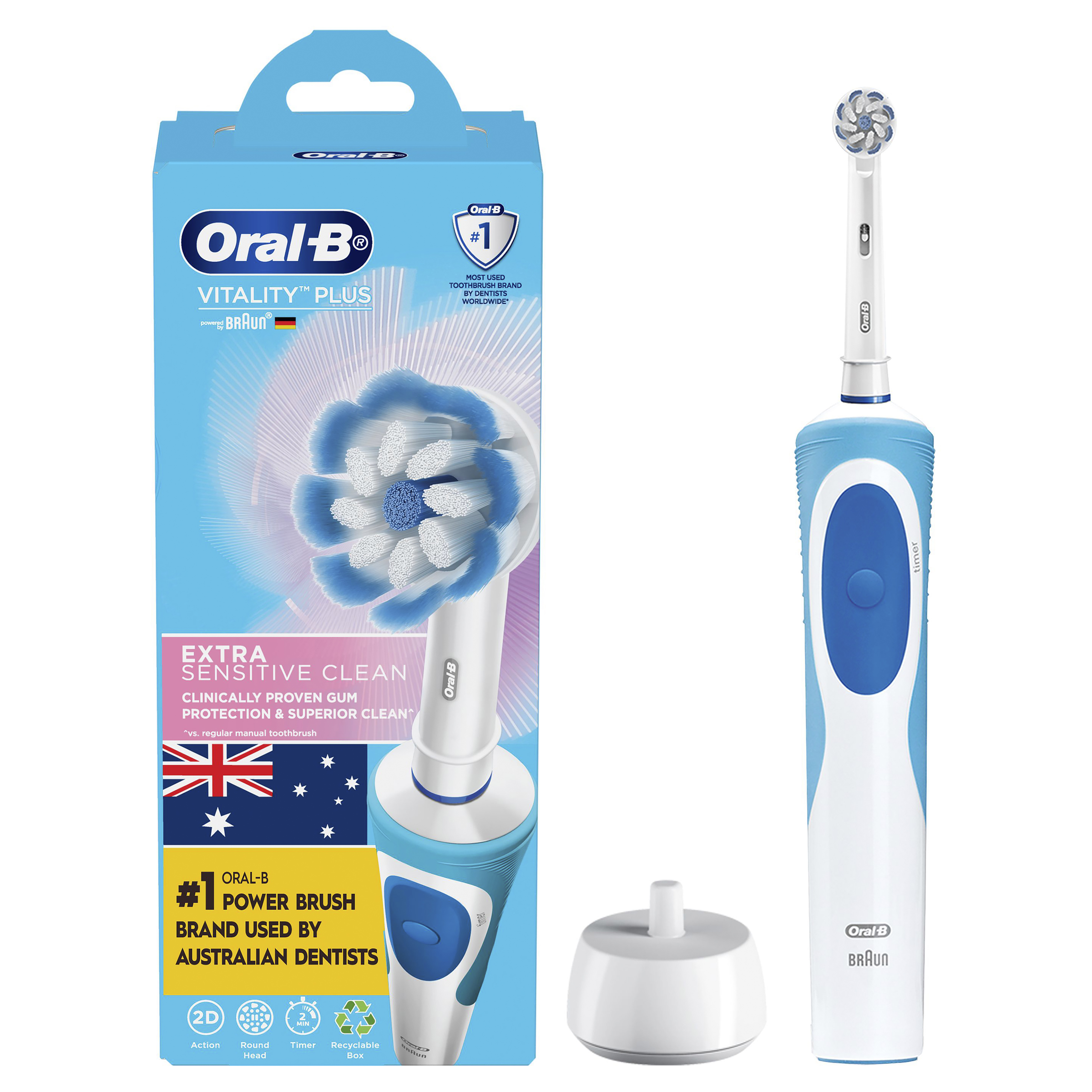 ORAL-B VITALITY+ POWER BRUSH MICROPULSE EXTRA SENSITIVE 1 PACK - Image 11