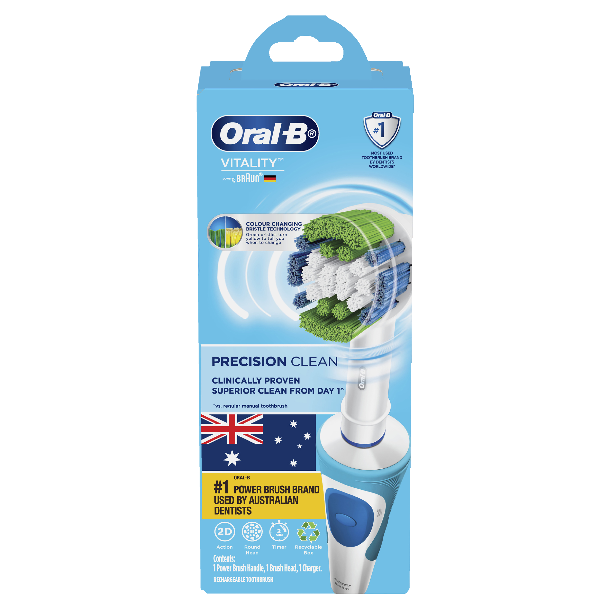 ORAL-B VITALITY+ POWER BRUSH MICROPULSE PRECISION CLEAN 1 PACK - Image 2