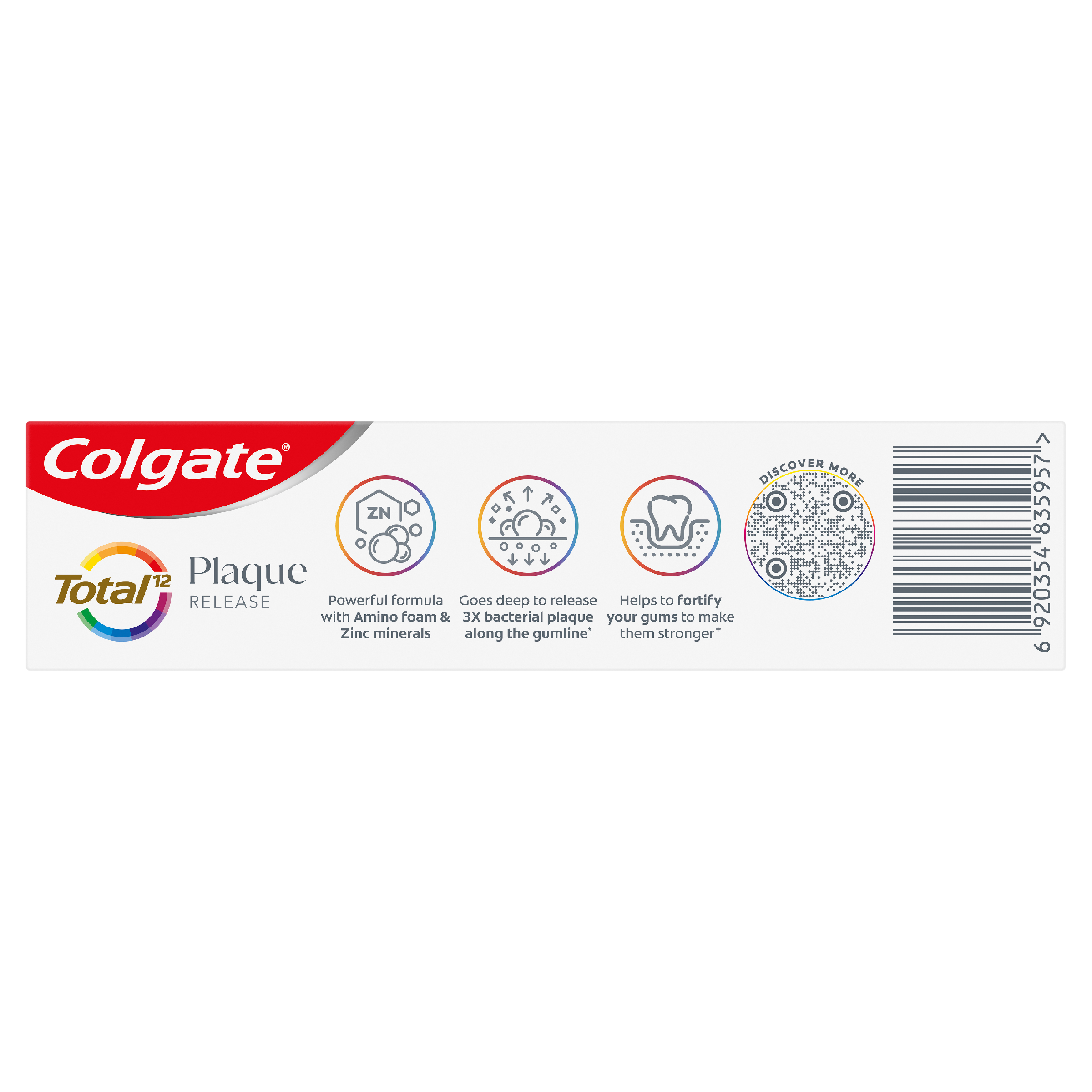 COLGATE TOOTHPASTE TOTAL PLAQUE NATURAL MINT 95 - Image 4