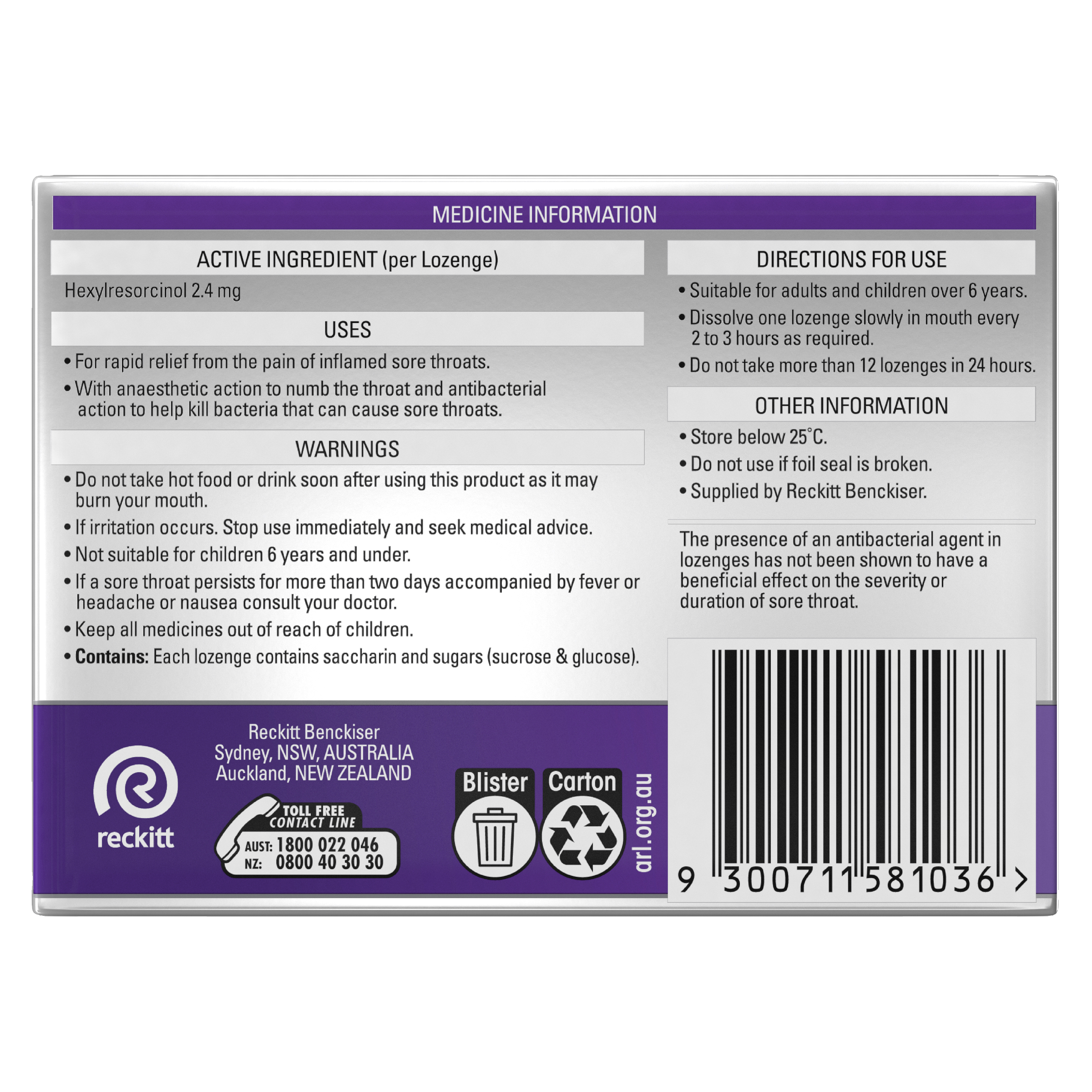 STREPSILS EXTRA BLACKCURRANT 16 LOZENGES - Image 4