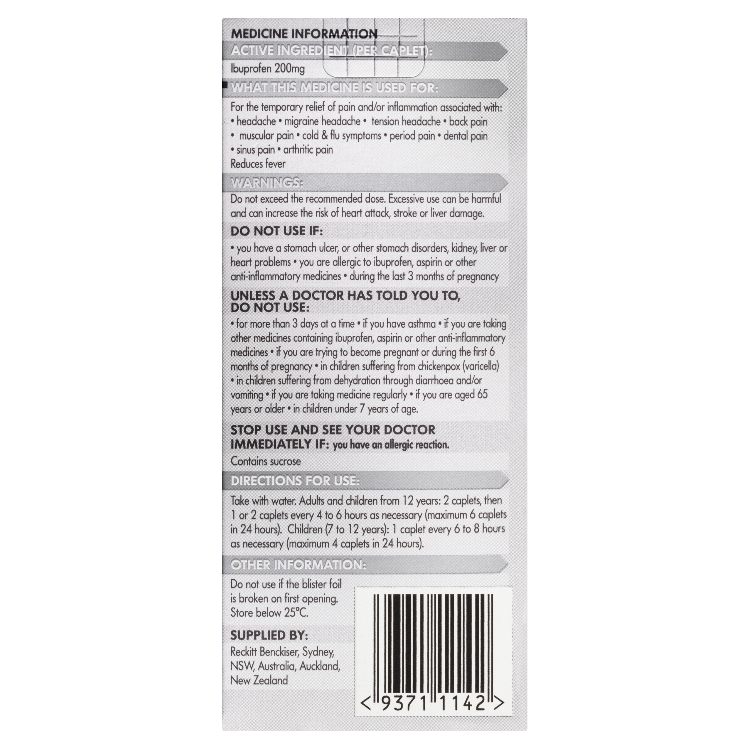 NUROFEN 200MG 24 TABLETS - Image 4