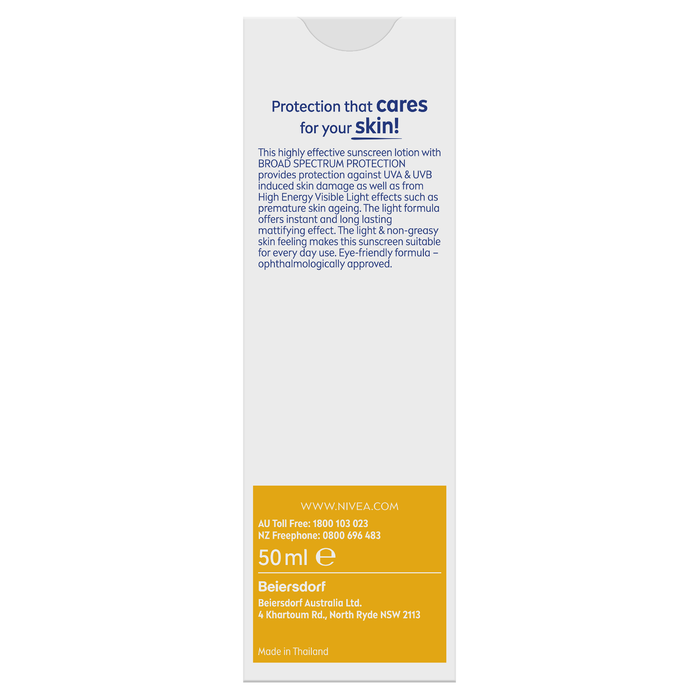 NIVEA UV FACE SHINE CONTROL SUNSCREEN CREAM SPF50+ 50ML - Image 2