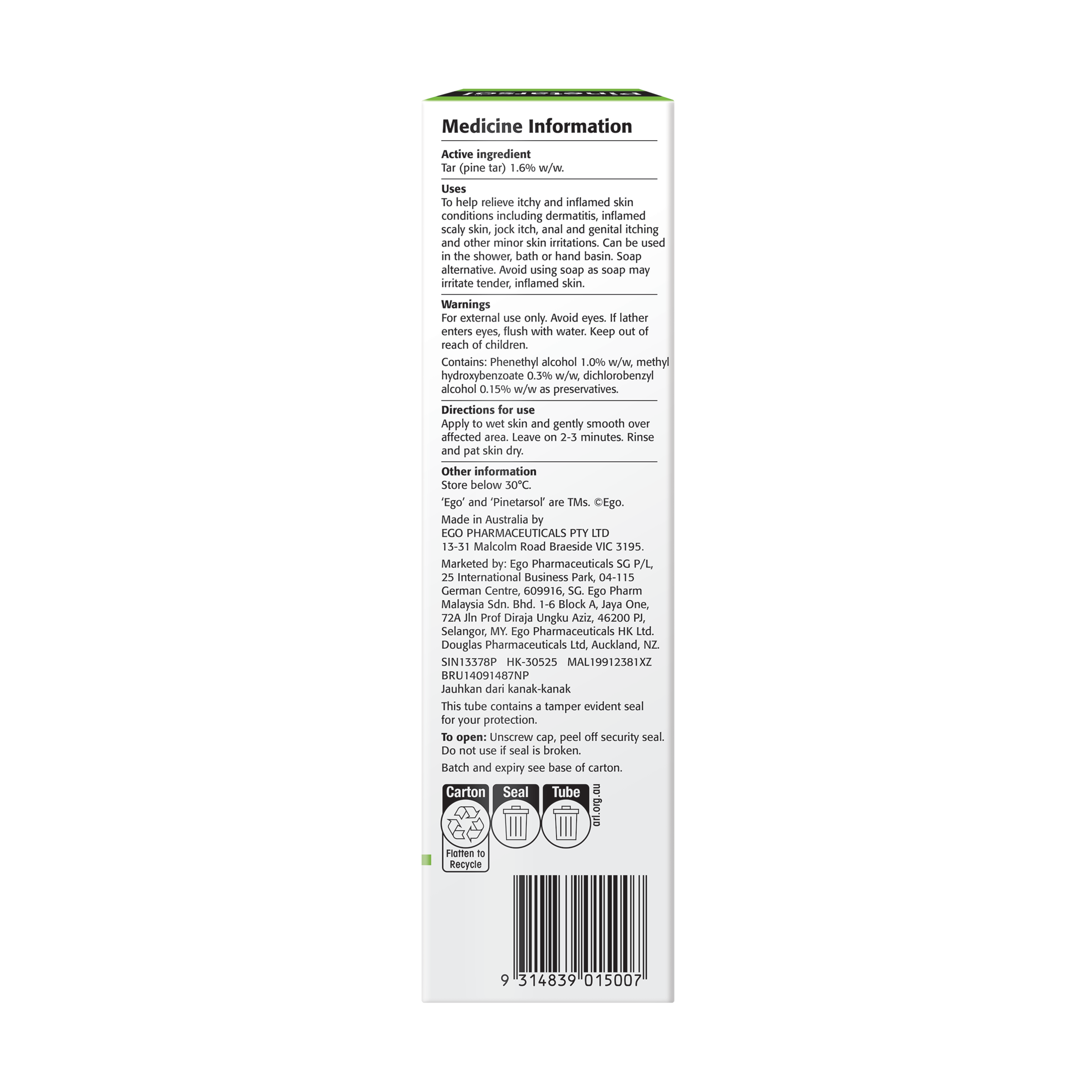 EGO PINETARSOL GEL 100G - Image 2